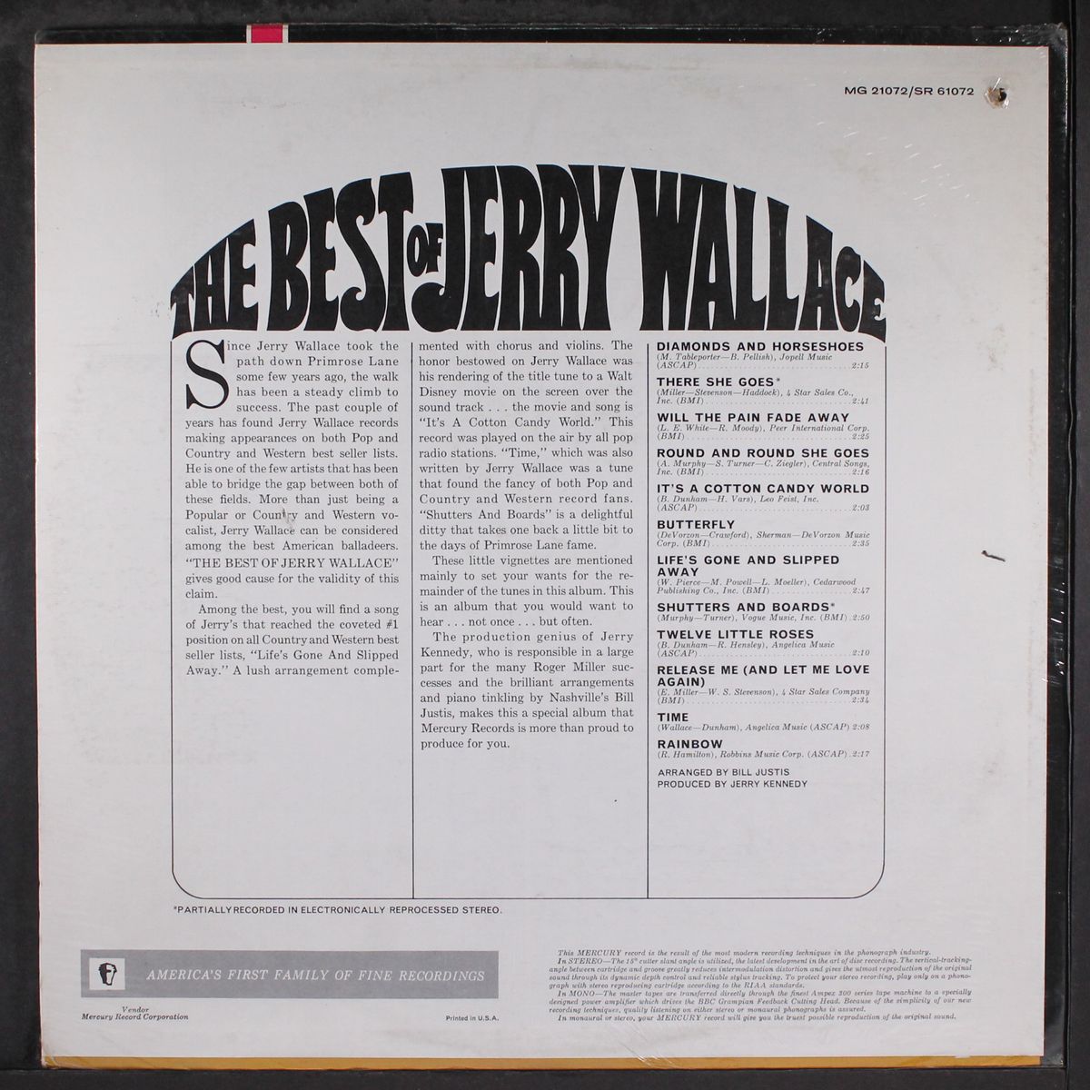 the best of jerry wallace by JERRY WALLACE