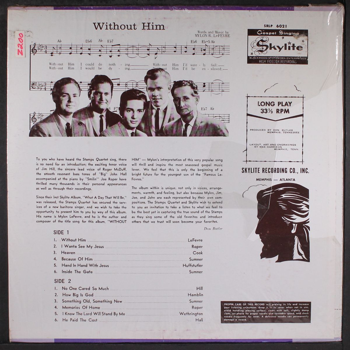 without him by STAMPS QUARTET