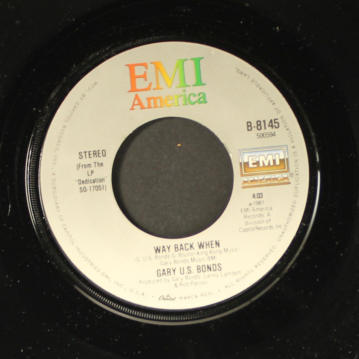 way back when by GARY U.S. BONDS