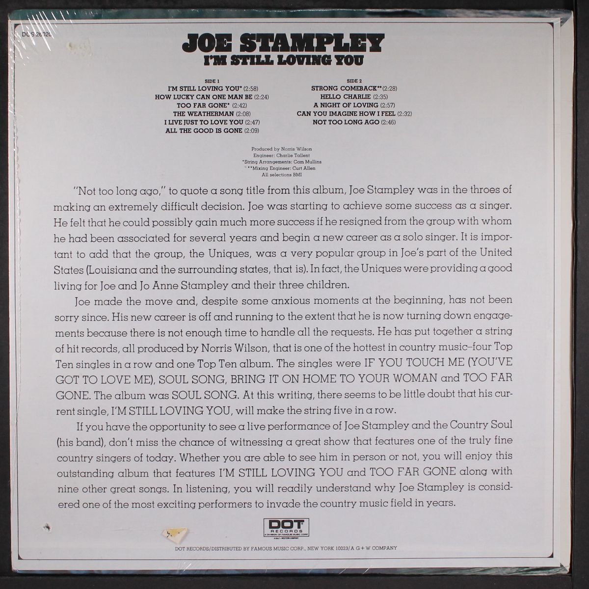 i'm still loving you by JOE STAMPLEY