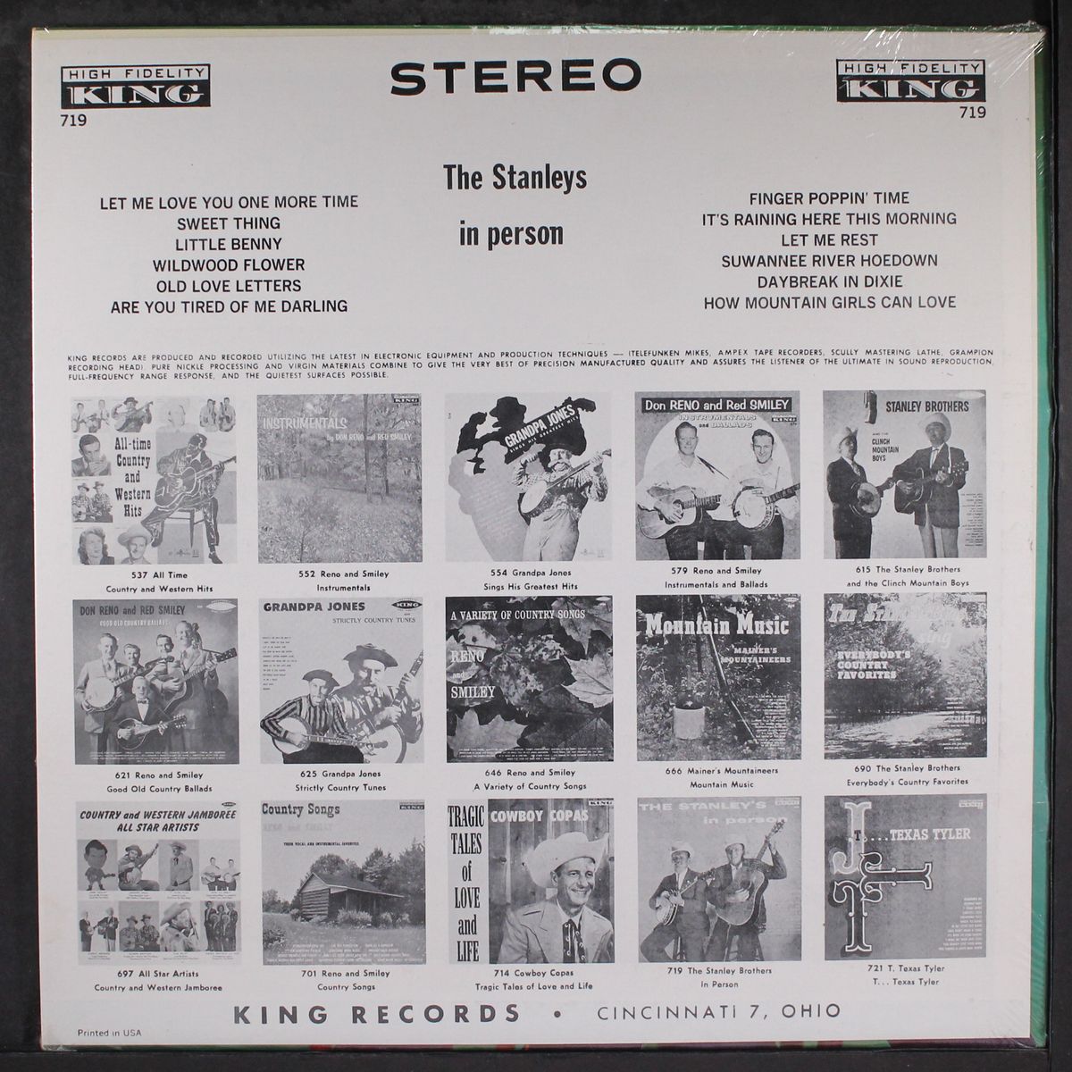 in person by STANLEY BROTHERS