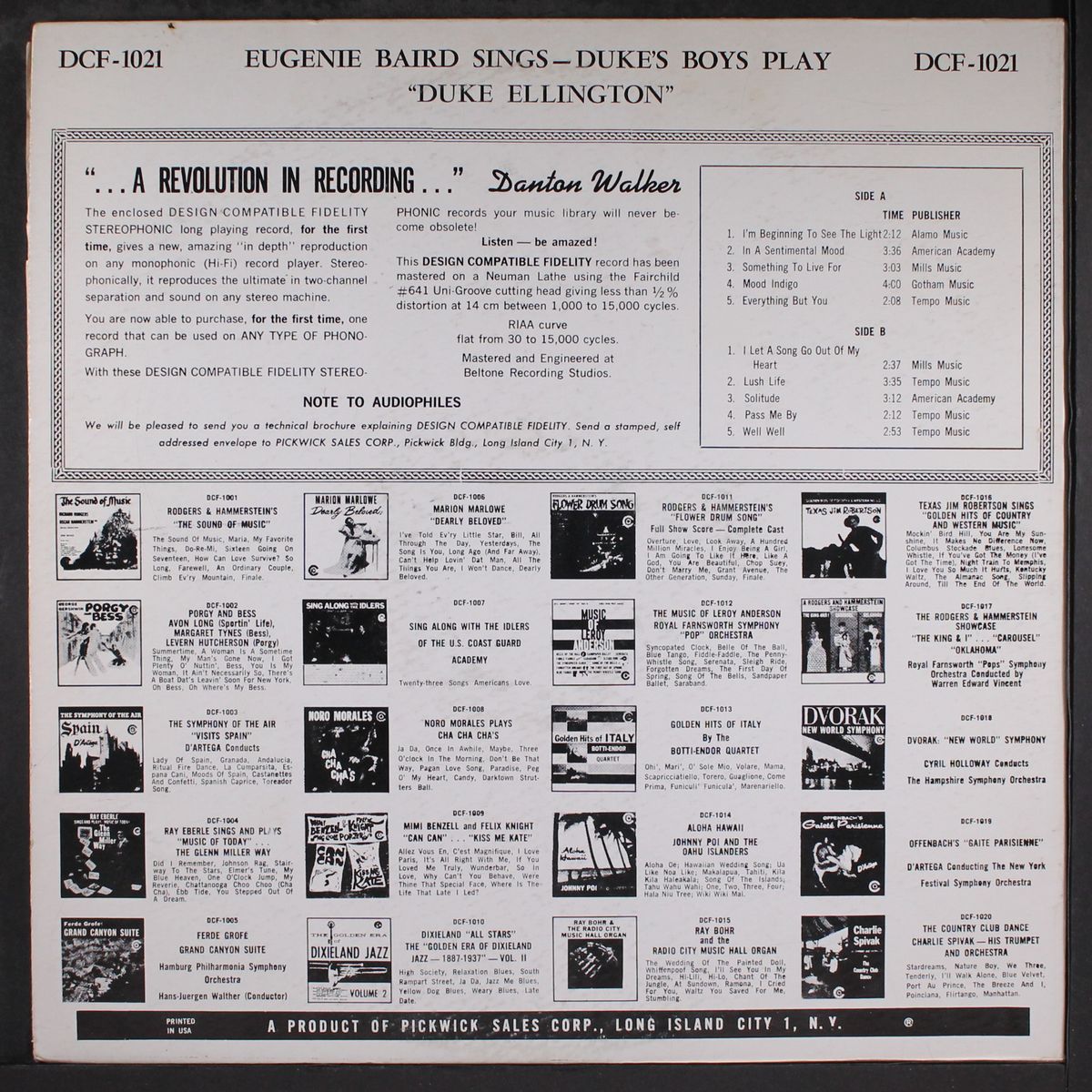 duke's boys play ellington by EUGENIE BAIRD