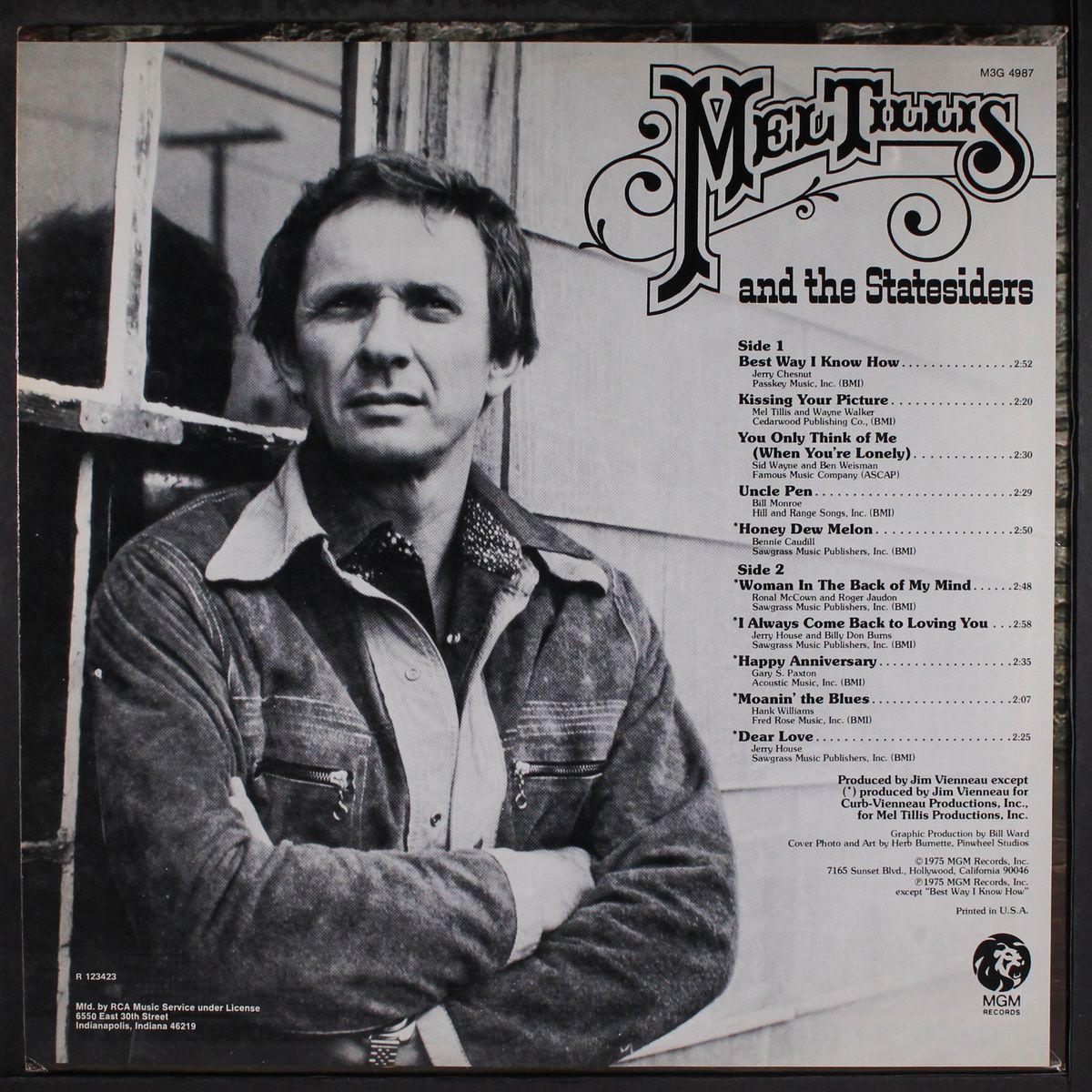 & the statesiders by MEL TILLIS