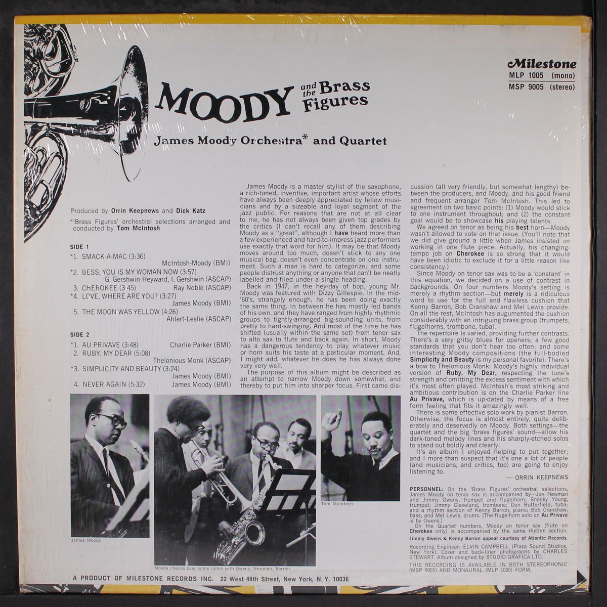 & the brass figures by JAMES MOODY