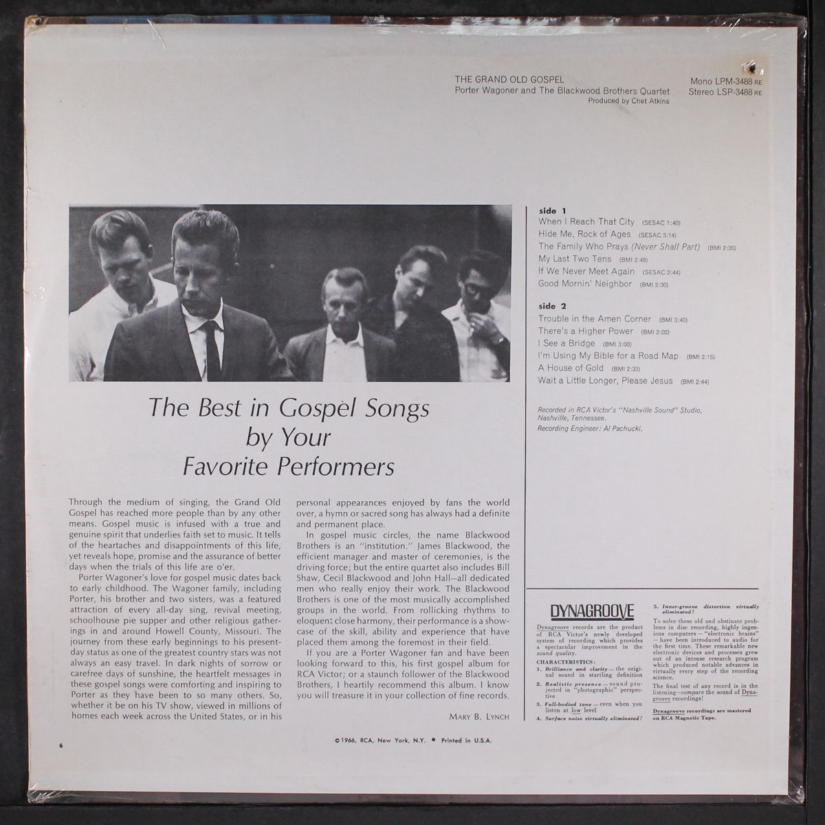 the grand old gospel by PORTER WAGONER & BLACKWOOD BROTHERS