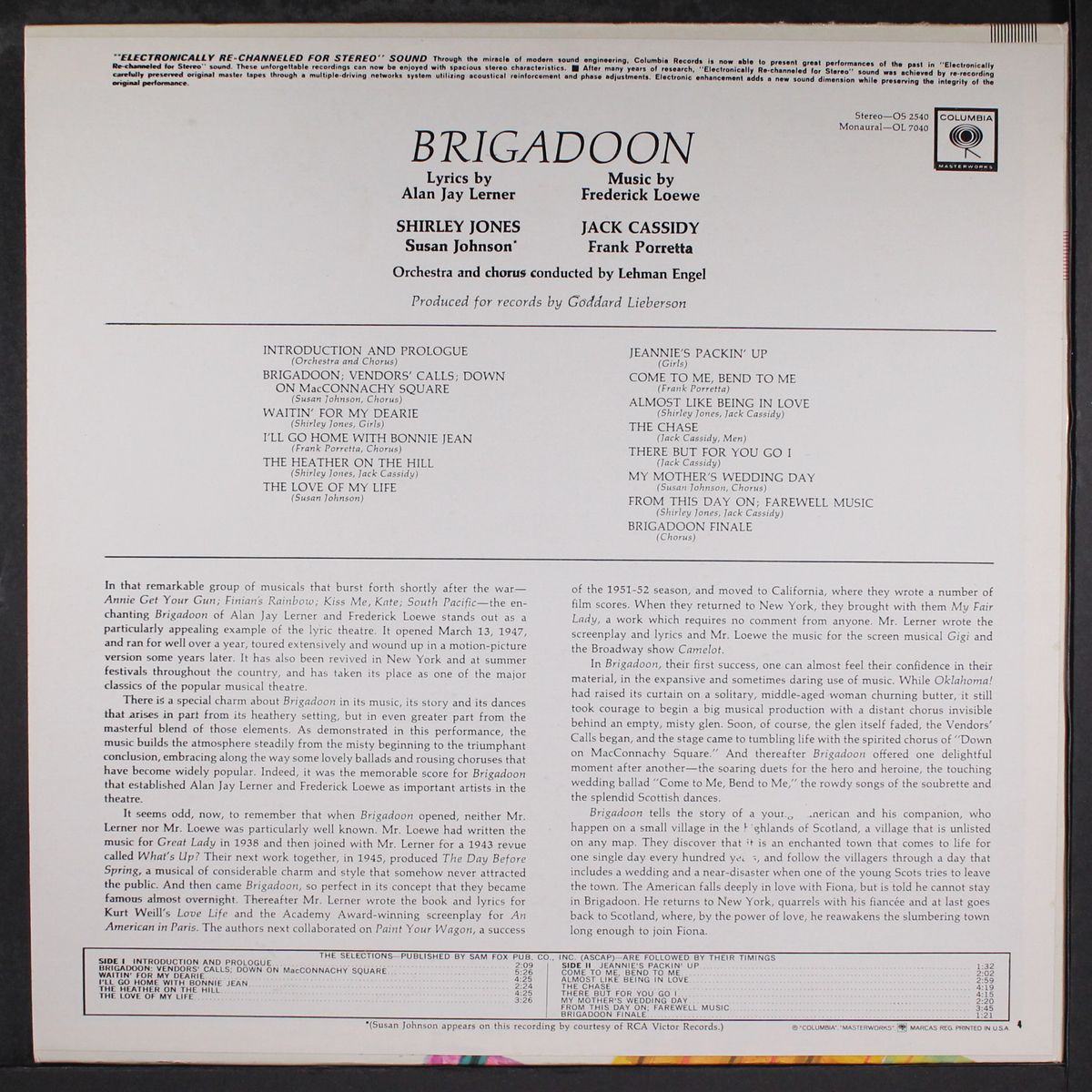 brigadoon by ORIGINAL CAST