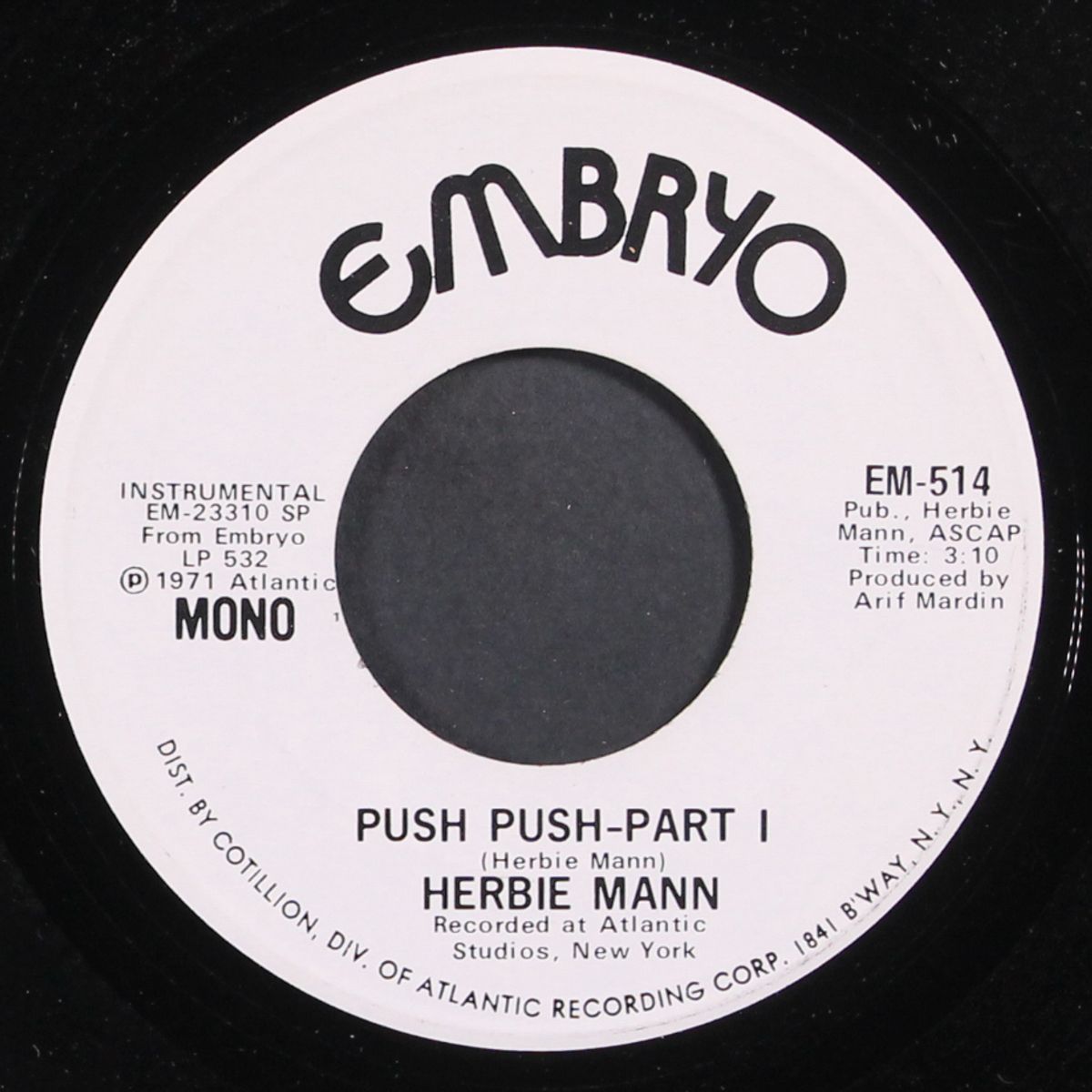 push push, pt. 1 / mono by HERBIE MANN