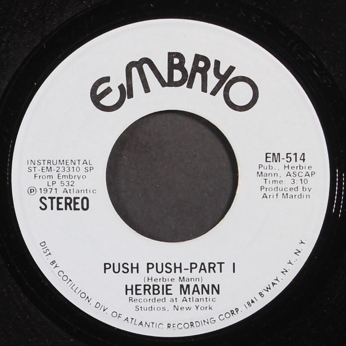 push push, pt. 1 / mono by HERBIE MANN