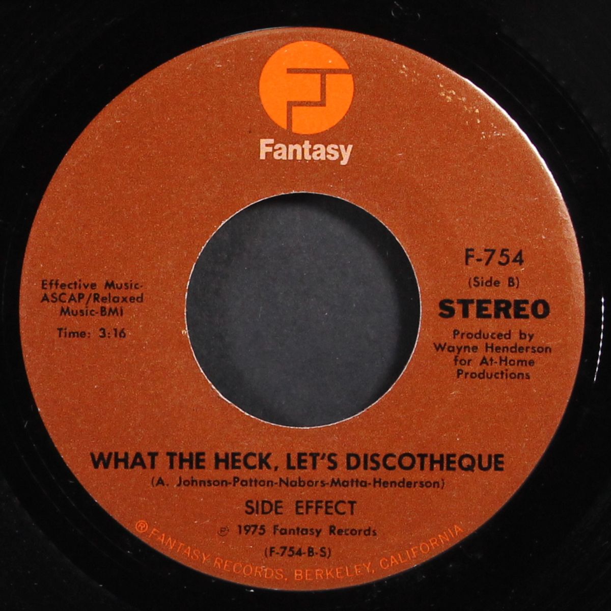 there she goes again / what the heck, let's discoteque by SIDE EFFECT
