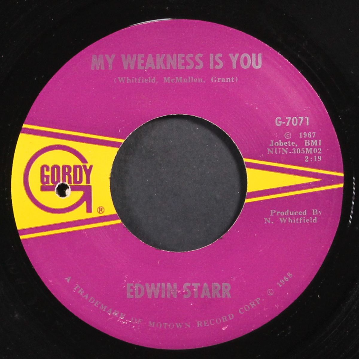 i am the man for you / my weakness is you by EDWIN STARR
