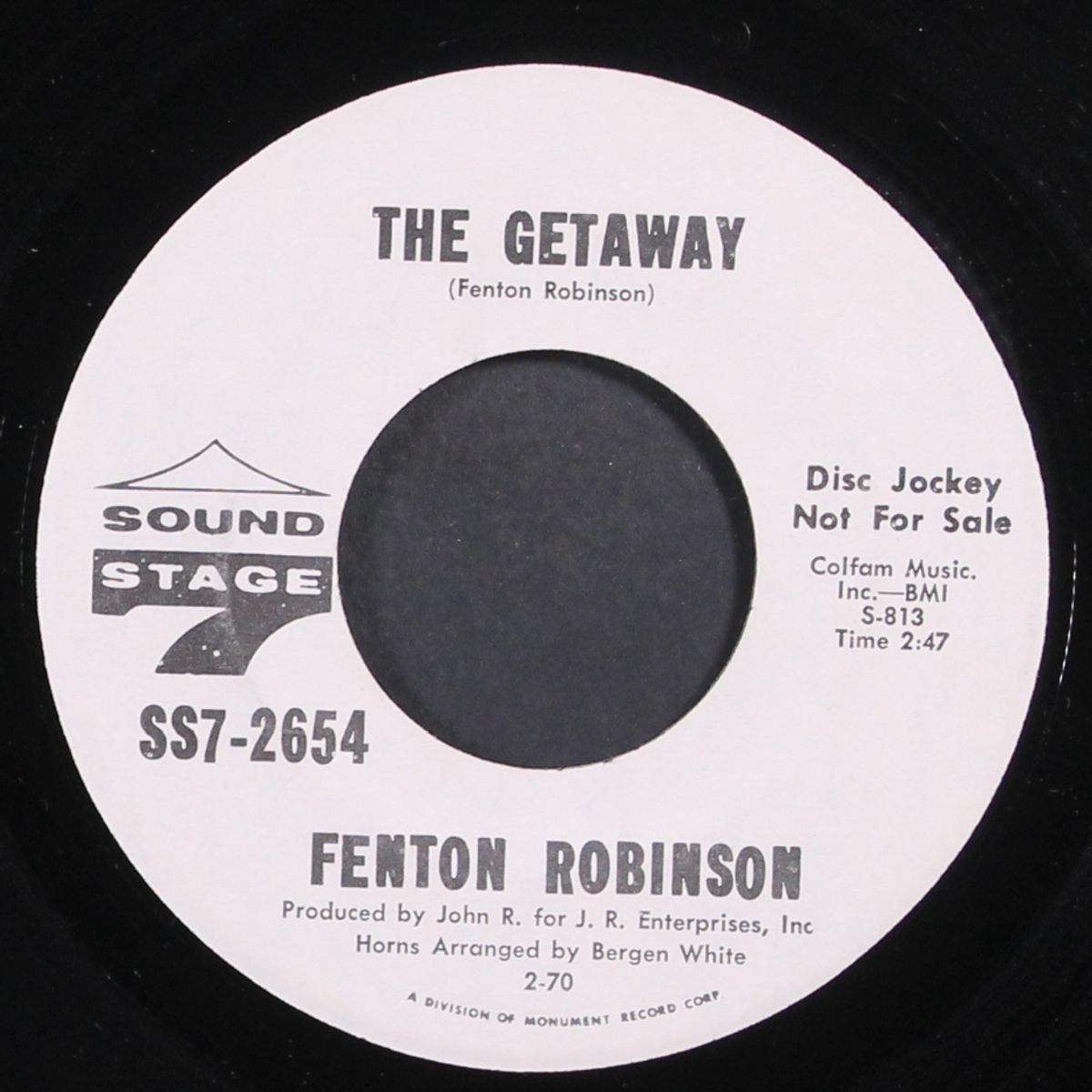 the getaway / leave you in the arms of your other man by FENTON ROBINSON