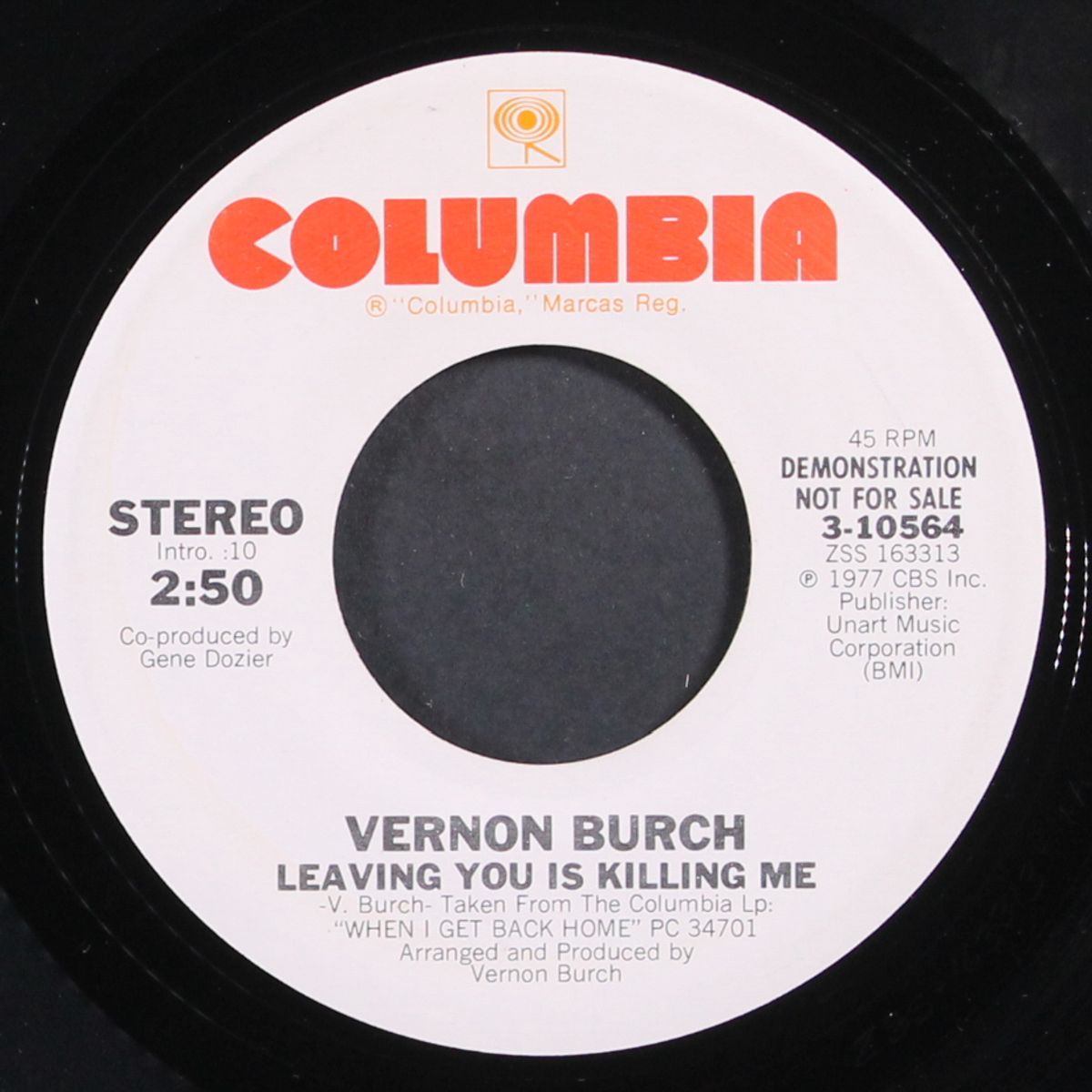 leaving you is killing me / mono by VERNON BURCH