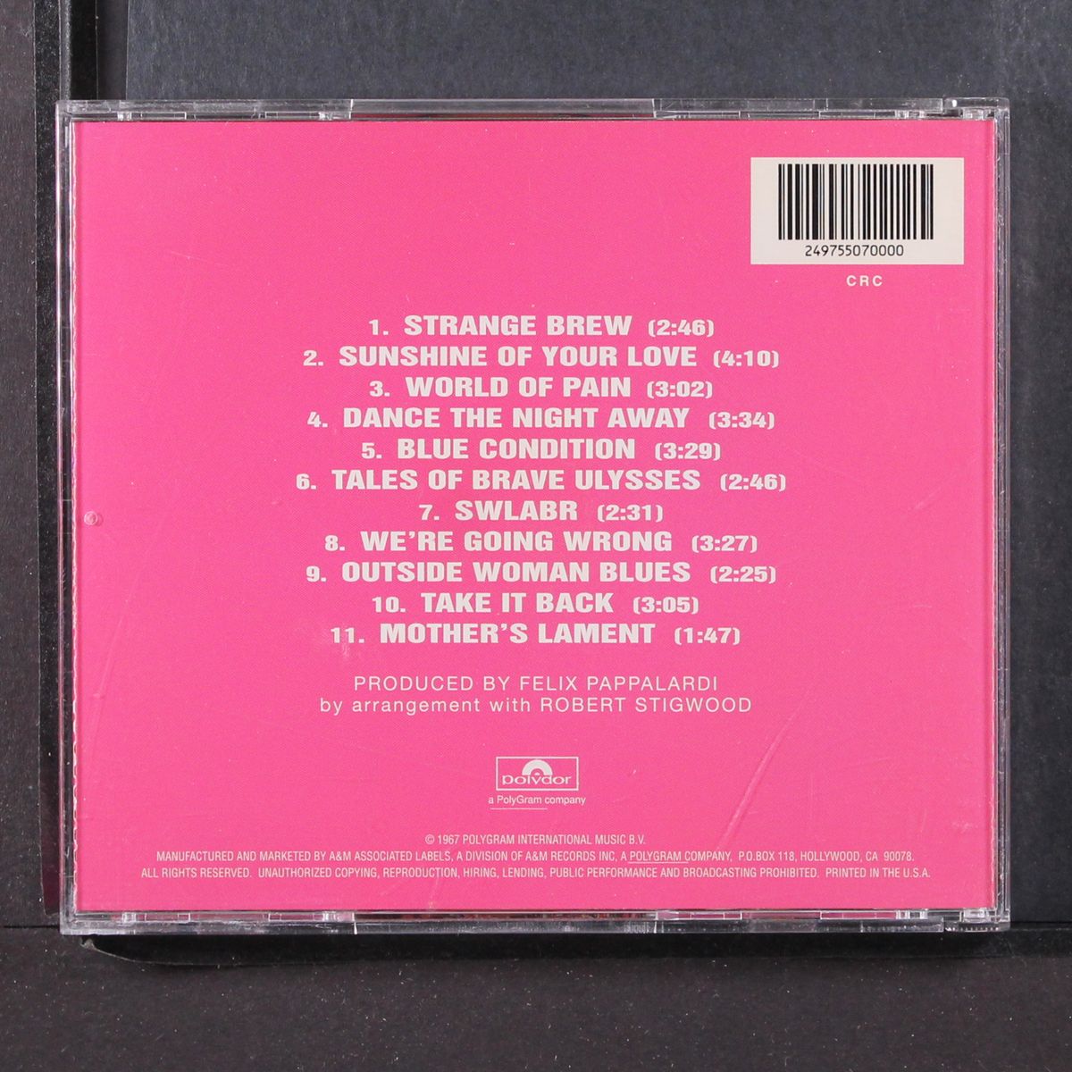 disraeli gears by CREAM