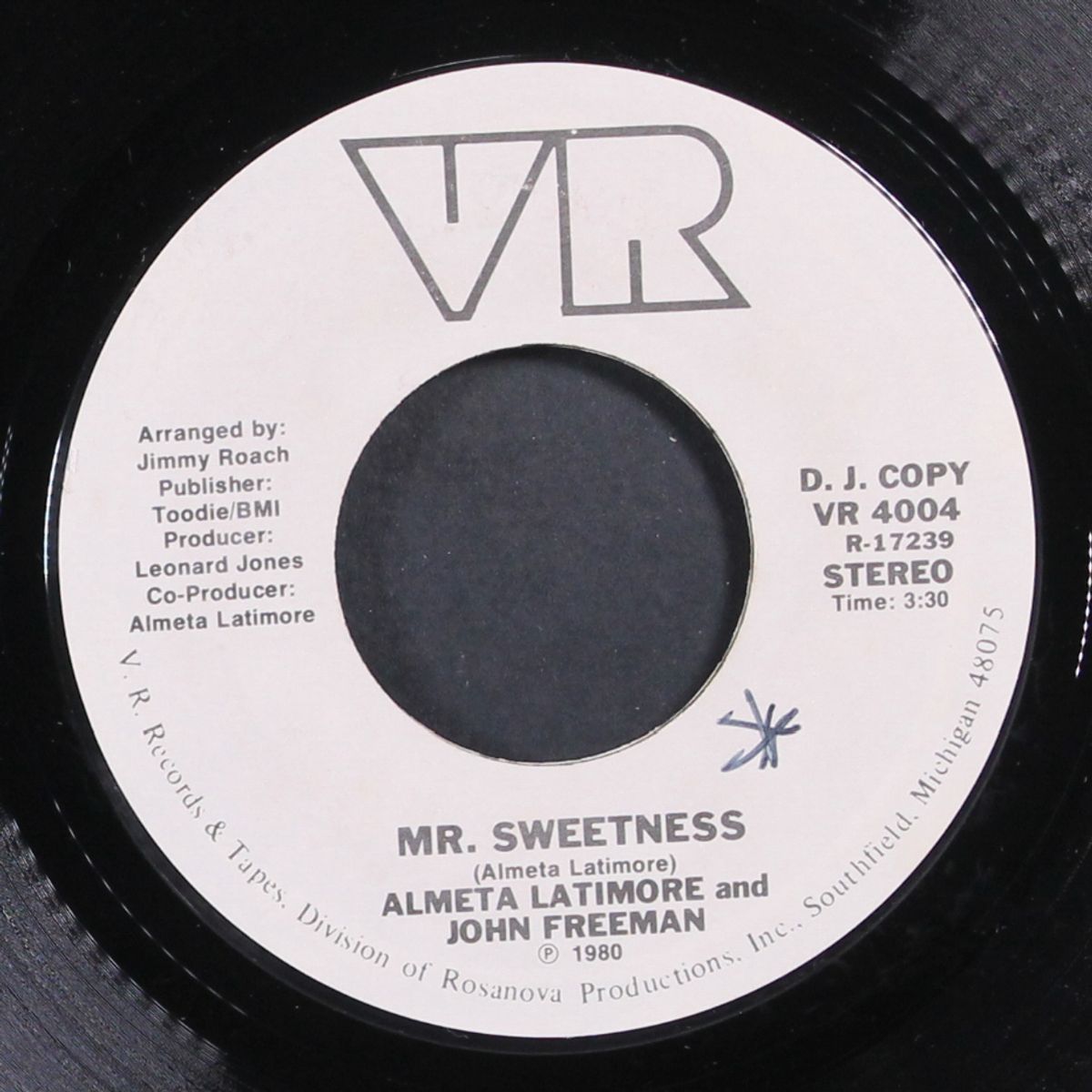 mr. sweetness by ALMETA LATIMORE & JOHN FREEMAN