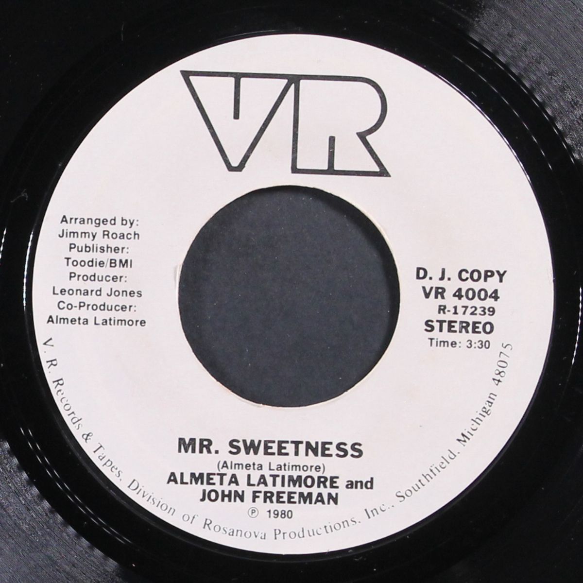 mr. sweetness by ALMETA LATIMORE & JOHN FREEMAN