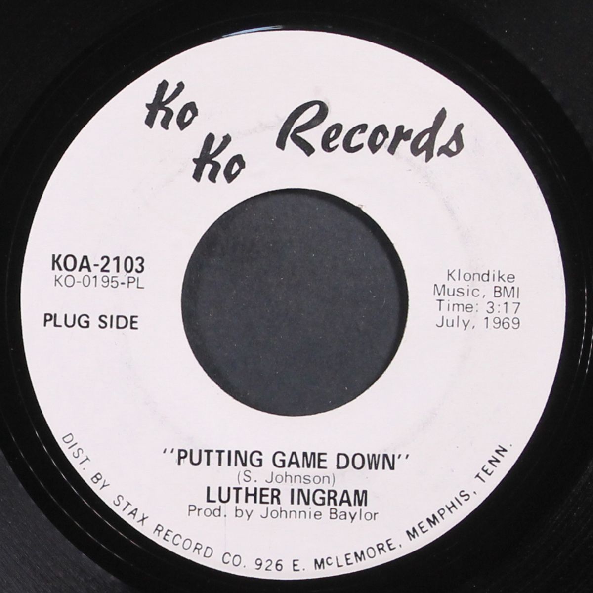 putting game down by LUTHER INGRAM