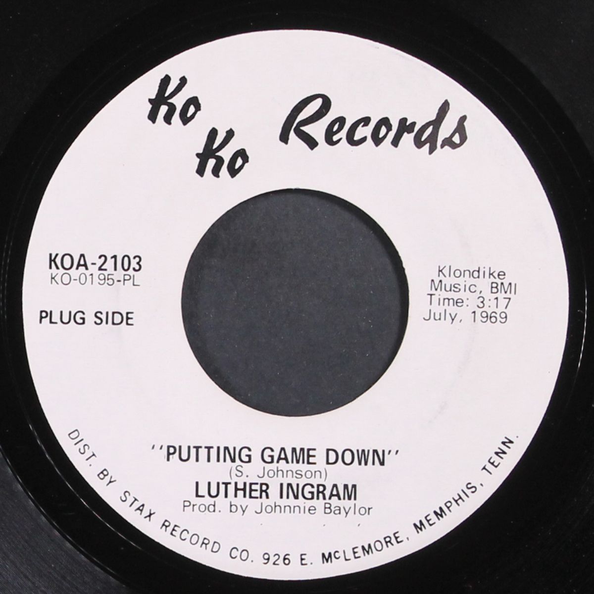 putting game down by LUTHER INGRAM