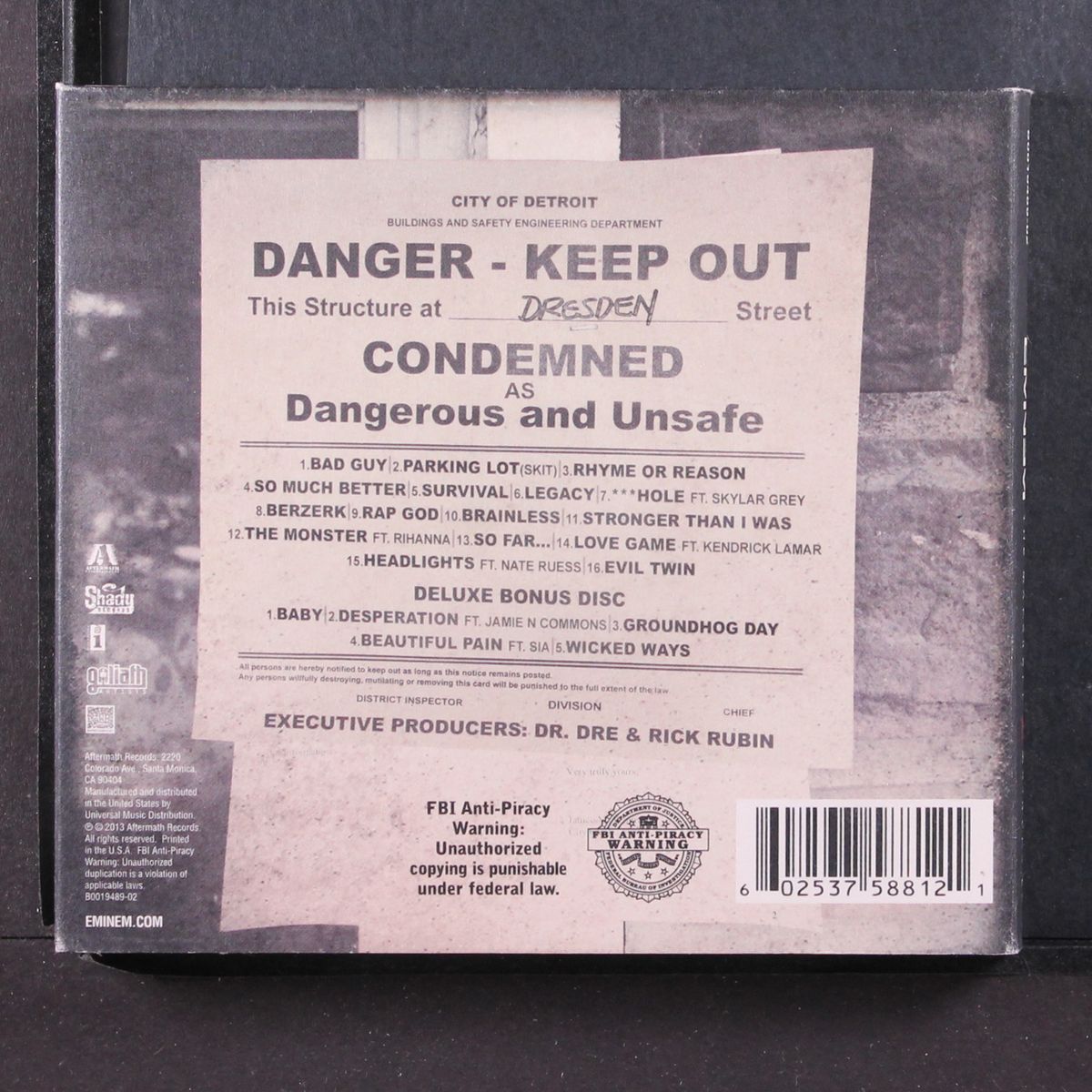 the marhsall mathers 2 lp by EMINEM