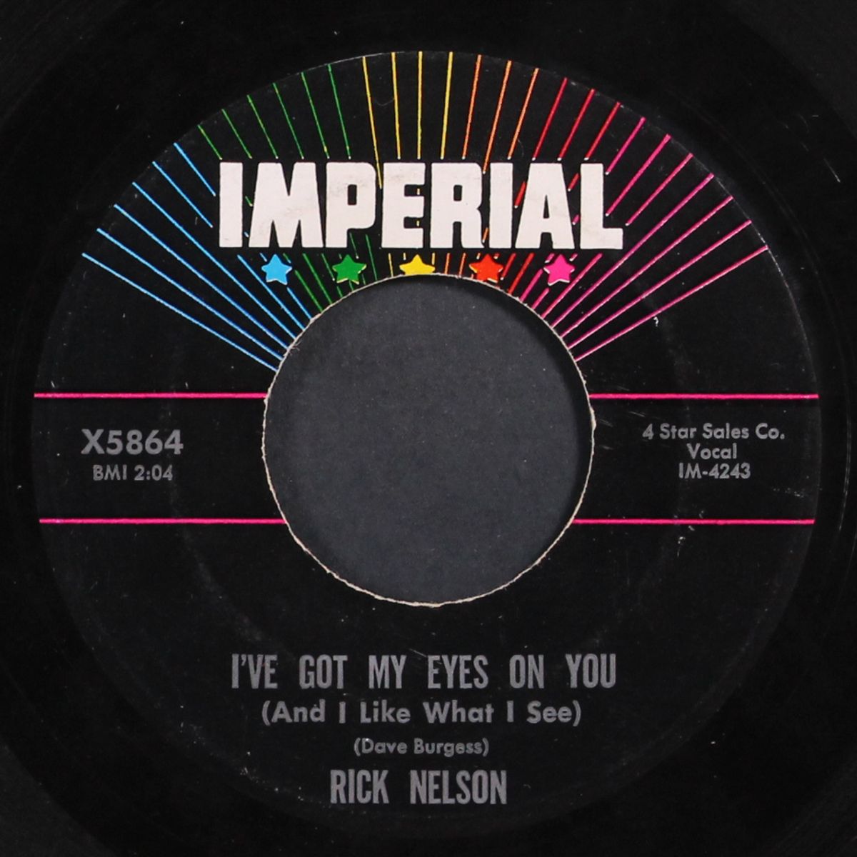 teen age idol / i've got my eyes on you (and i like what i see) by RICK NELSON