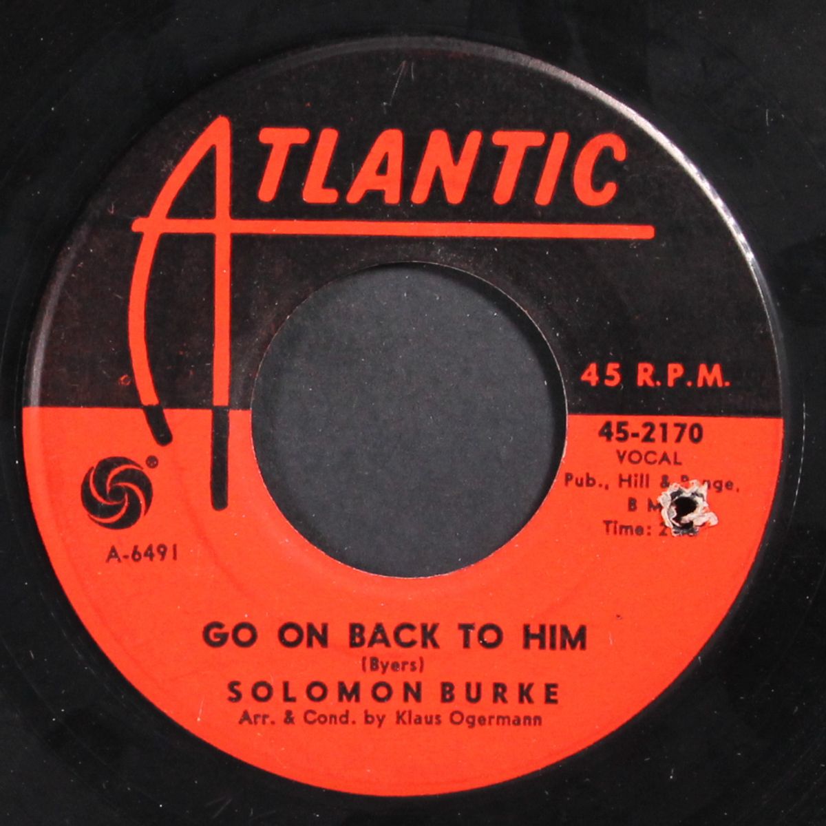 go on back to him / i said i was sorry by SOLOMON BURKE