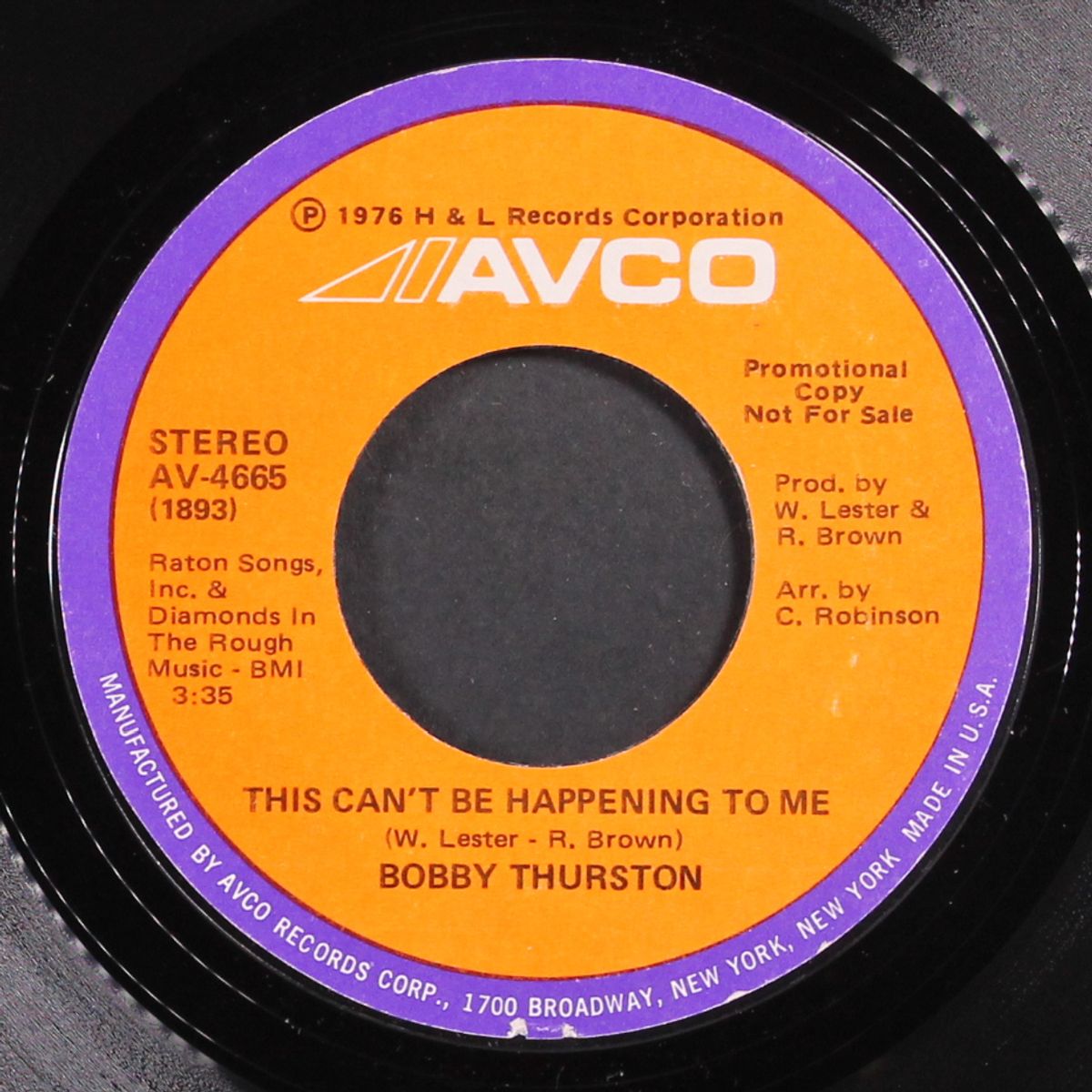 this can't be happening to me / same by BOBBY THURSTON