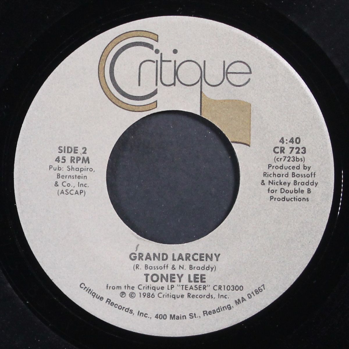 goin' through the motions of love / grand larceny by TONEY LEE