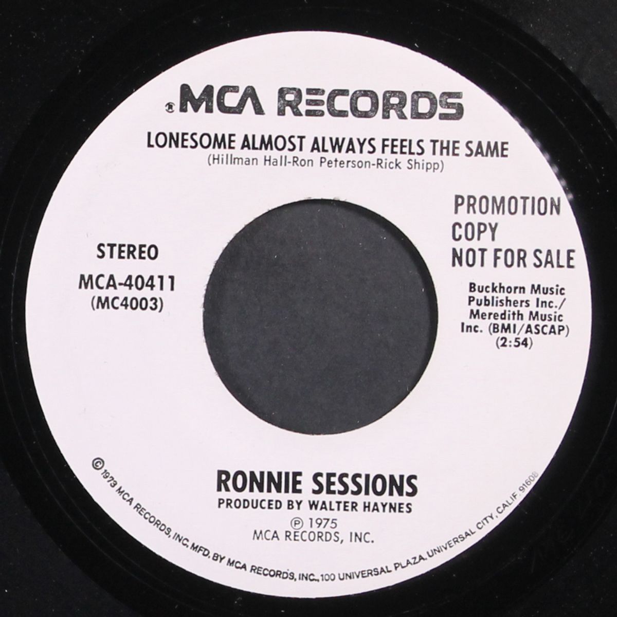 love hangover / lonesome almost always feels the same by RONNIE SESSIONS