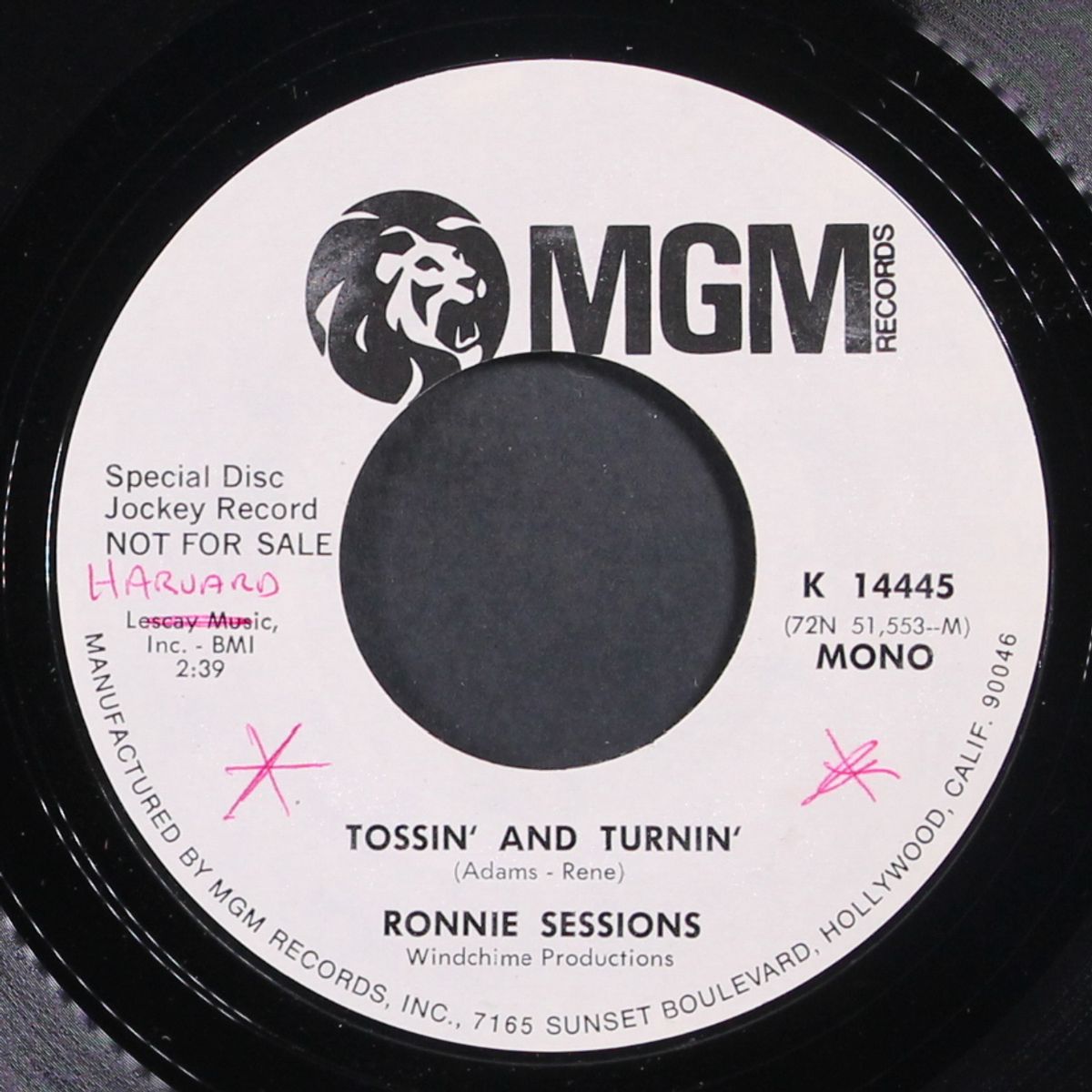 knock and ring and tap / tossin' and turnin' by RONNIE SESSIONS