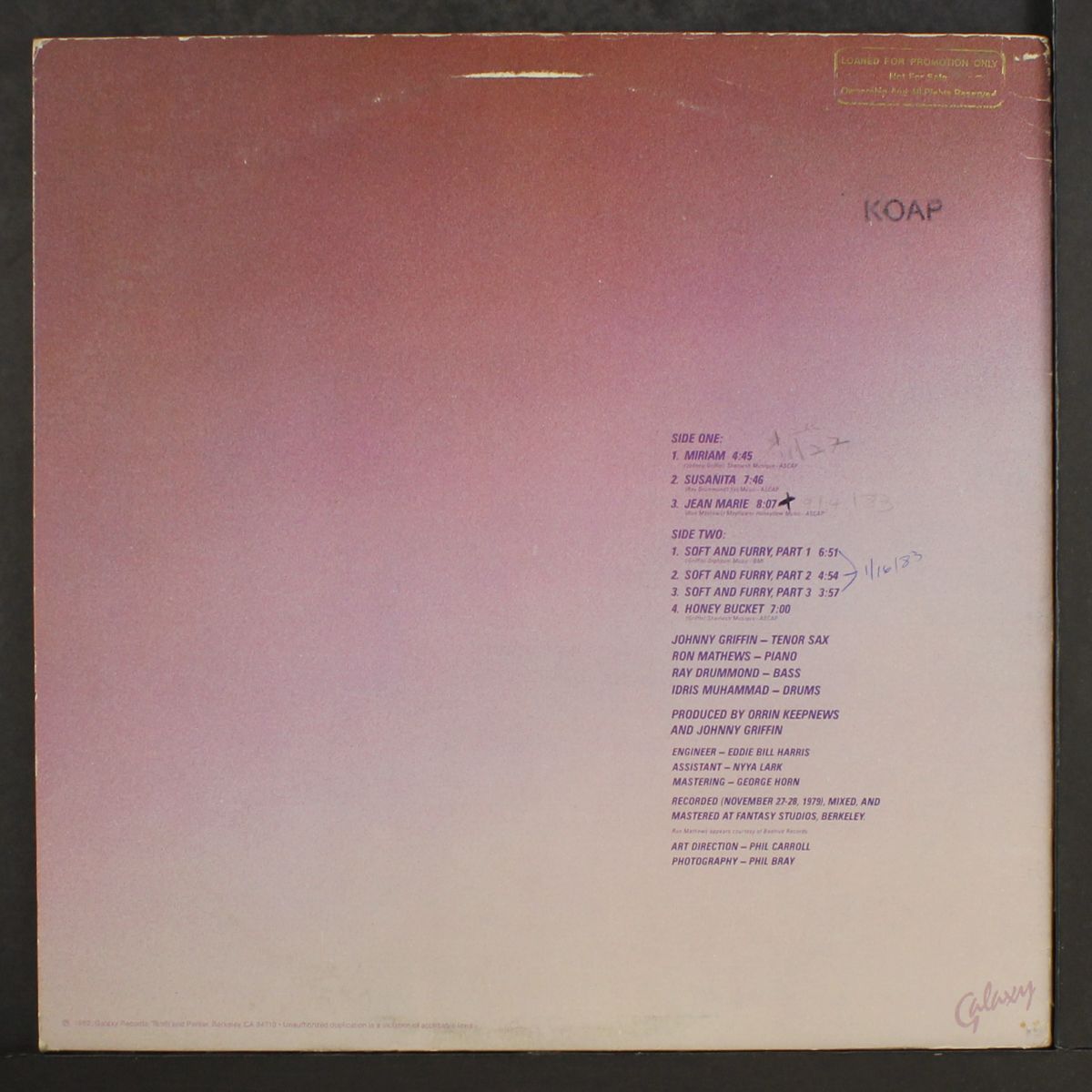to the ladies by JOHNNY GRIFFIN