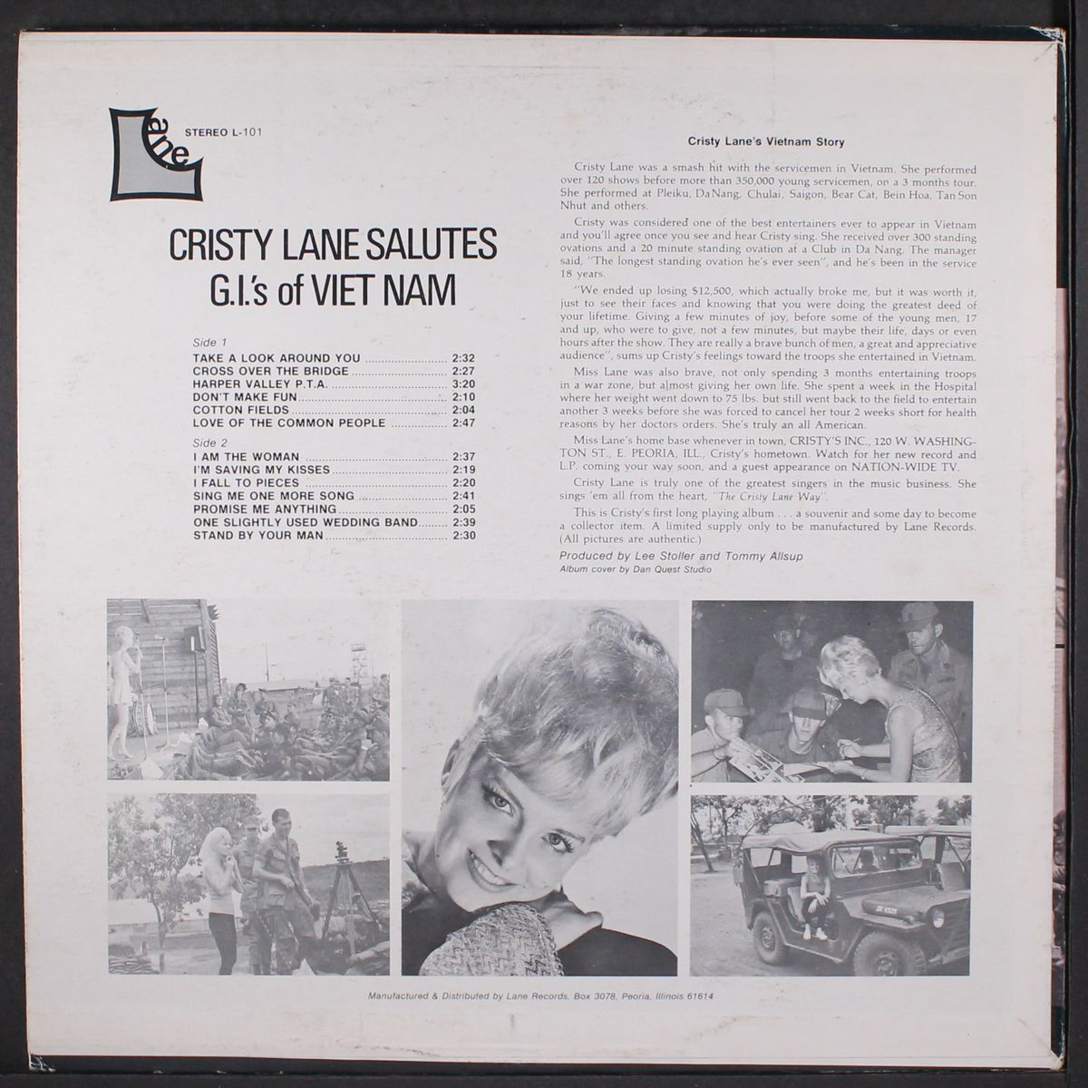 salutes the g.i.'s of vietnam by CRISTY LANE