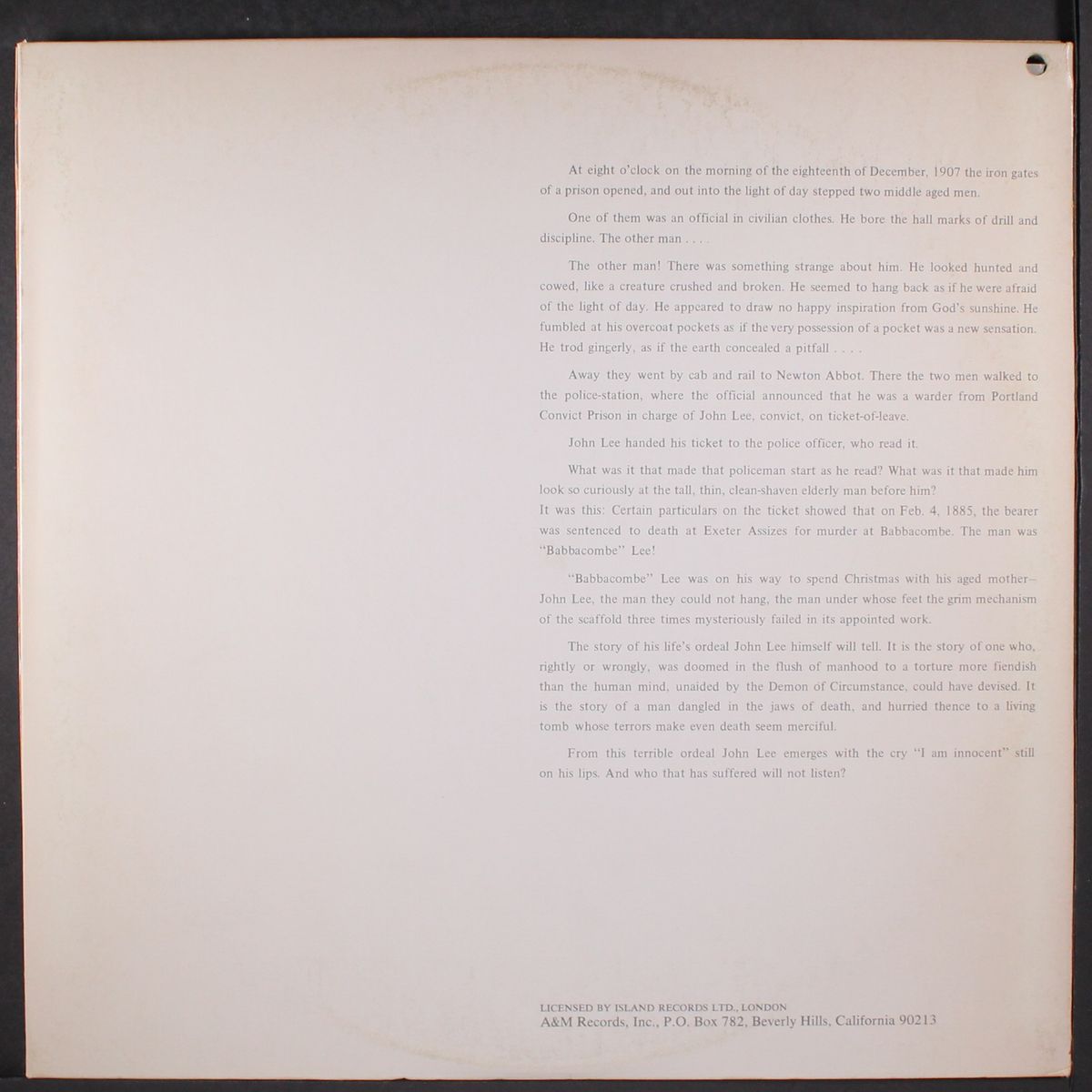 babbacombe lee by FAIRPORT CONVENTION