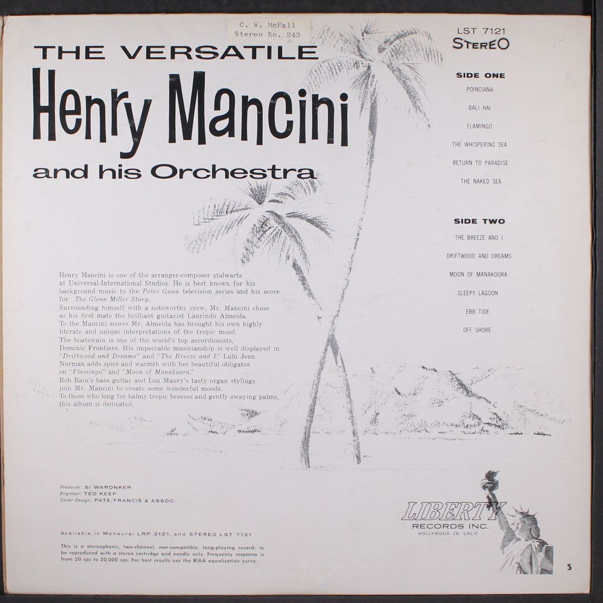 the versatile henry mancini by HENRY MANCINI