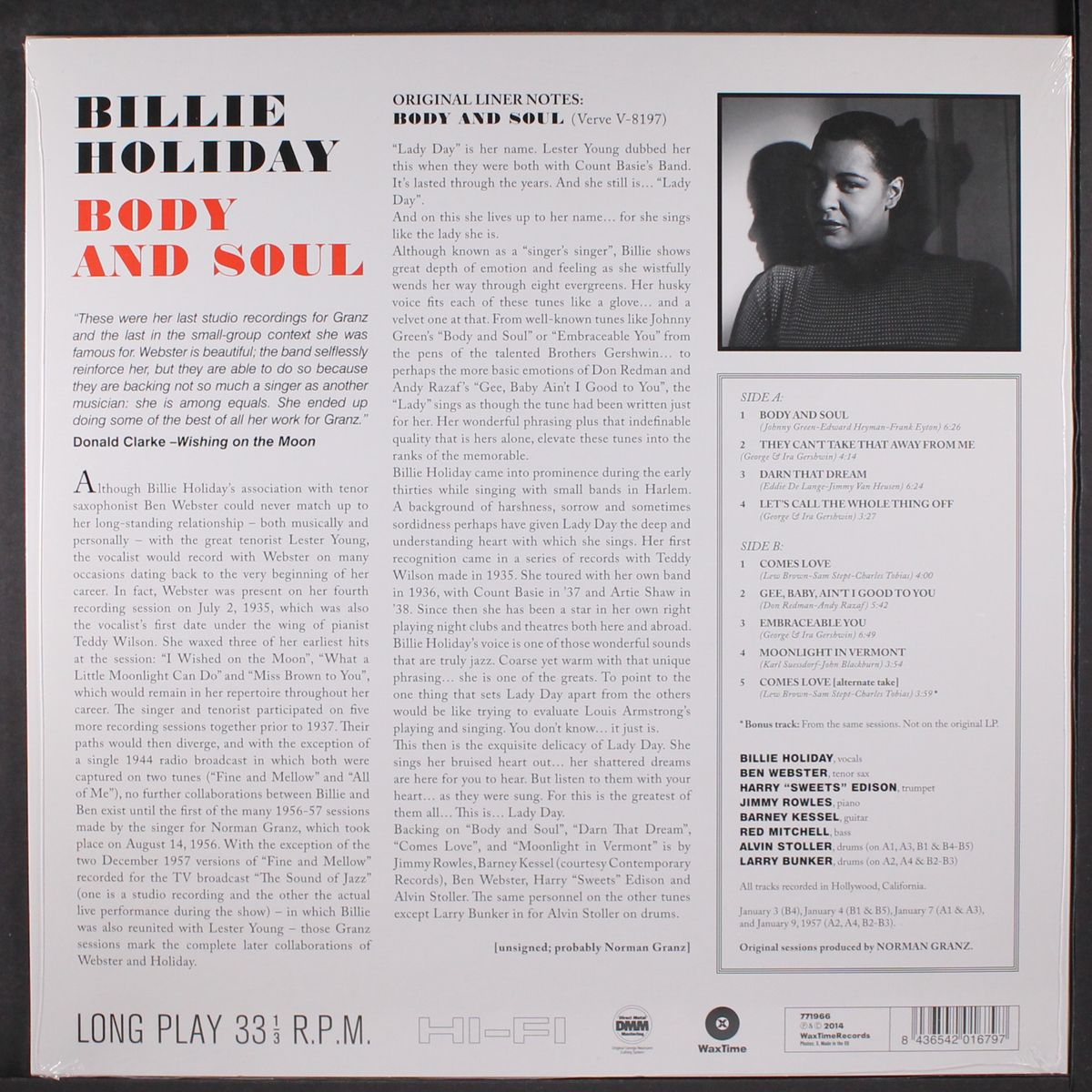 body & soul by BILLIE HOLIDAY