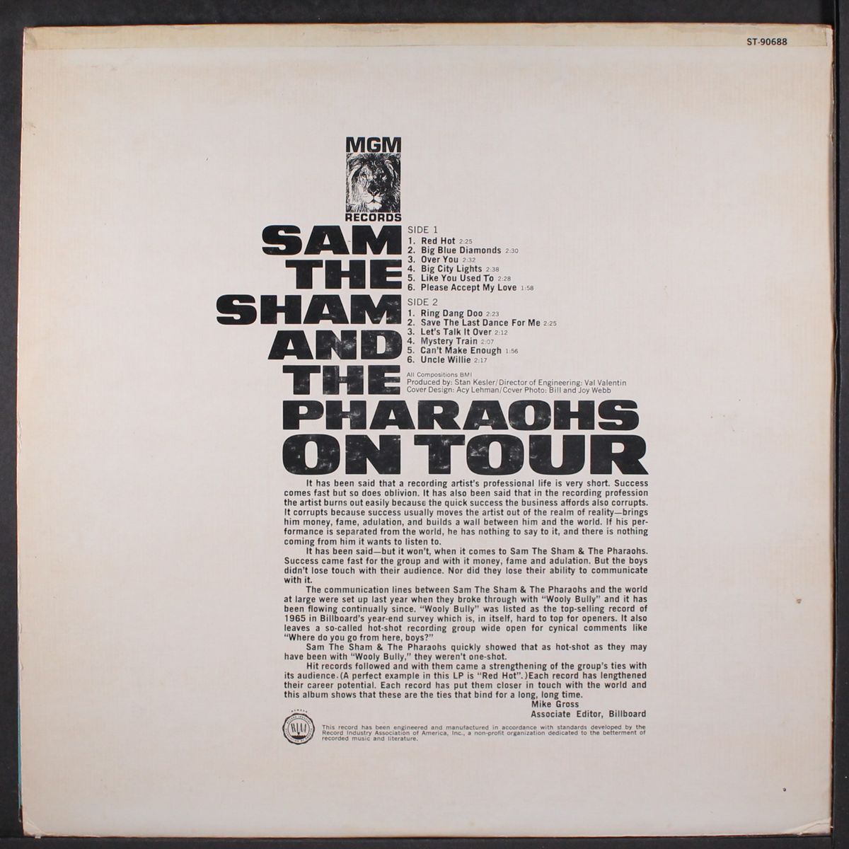 on tour by SAM THE SHAM & PHARAOHS
