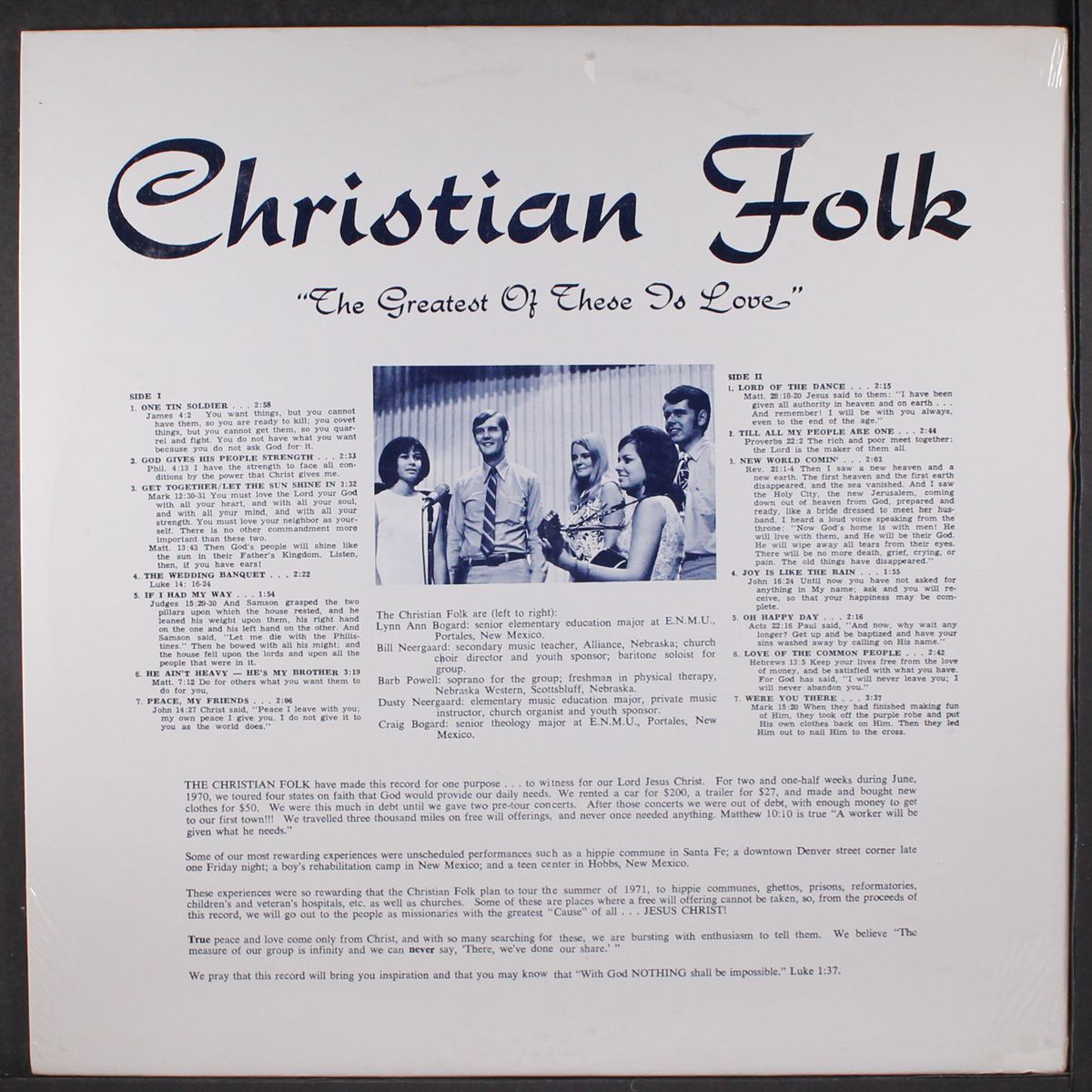 the greatest of these is love by CHRISTIAN FOLK