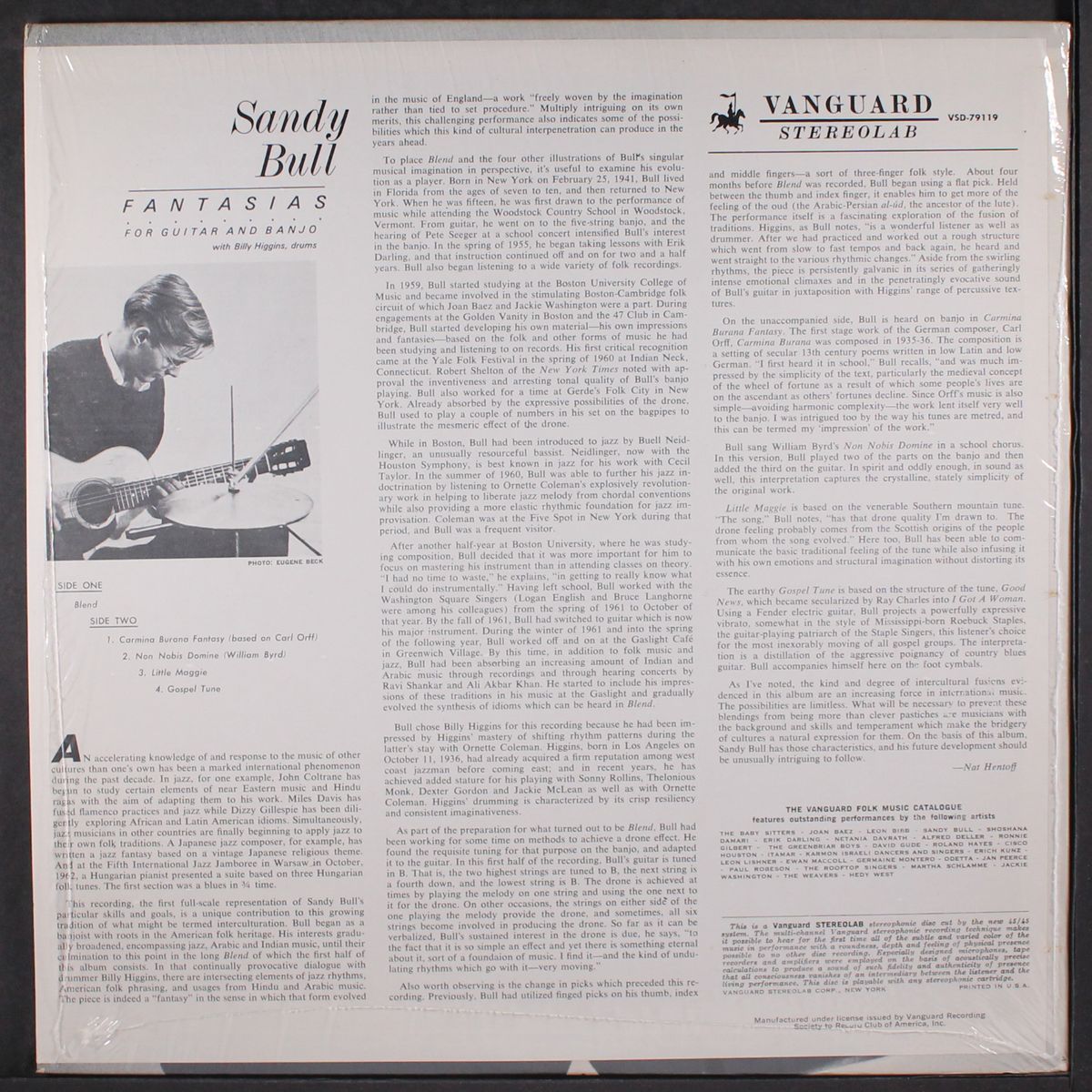 fantasias for guitar and banjo by SANDY BULL