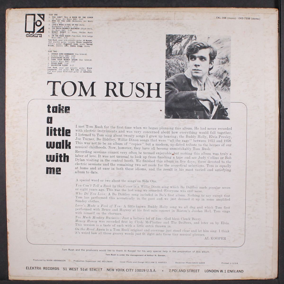 take a little walk with me by TOM RUSH