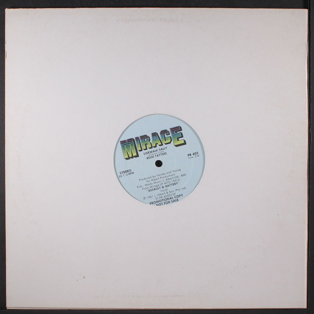 rock 'n' roll is king / sidewalk sally by ROSE TATTOO