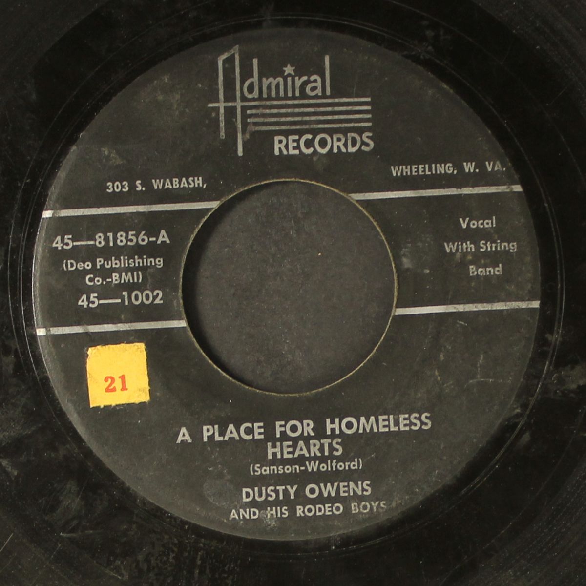cure that shyness / place for homeless hearts by DUSTY OWENS