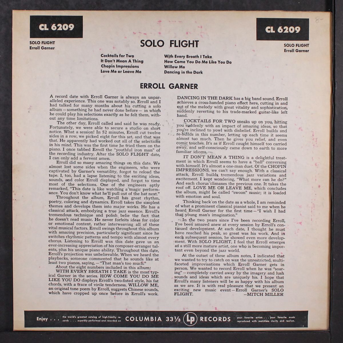 solo flight by ERROLL GARNER