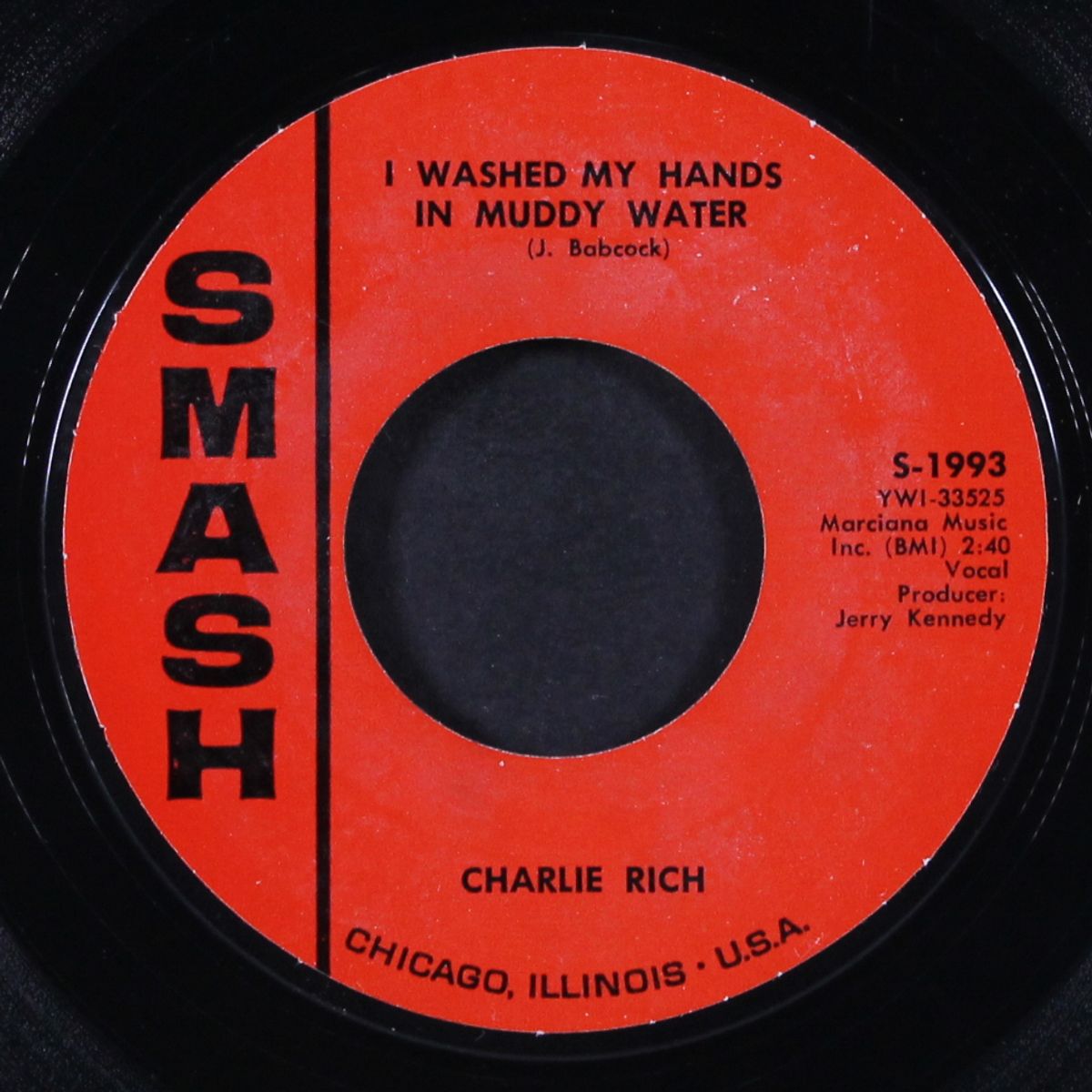 mohair sam / i washed my hands in muddy water by CHARLIE RICH