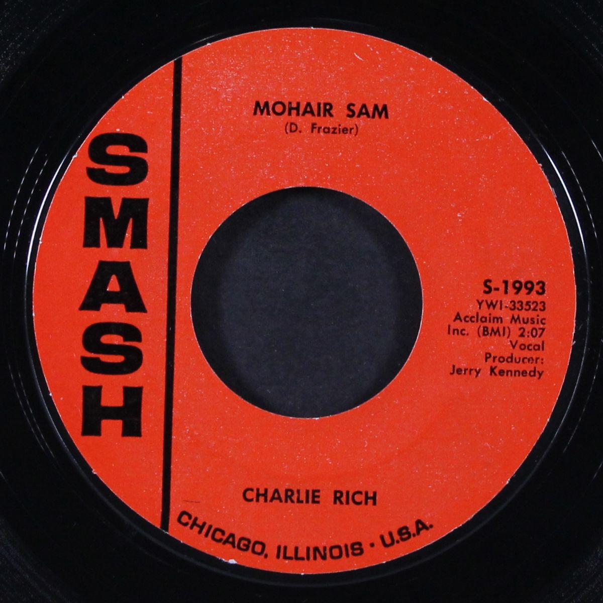 mohair sam / i washed my hands in muddy water by CHARLIE RICH