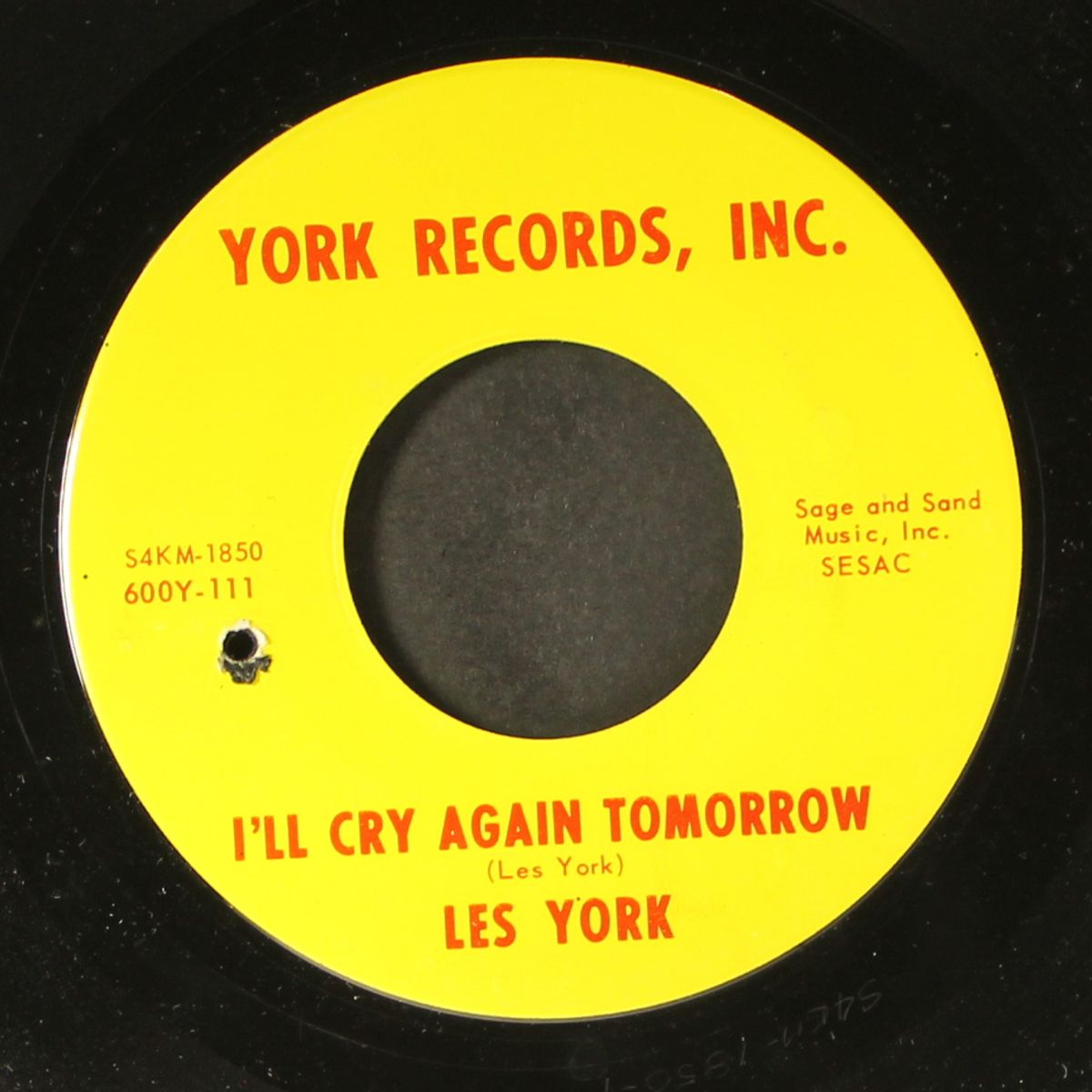 i'll cry again tomorrow / big man by LES YORK