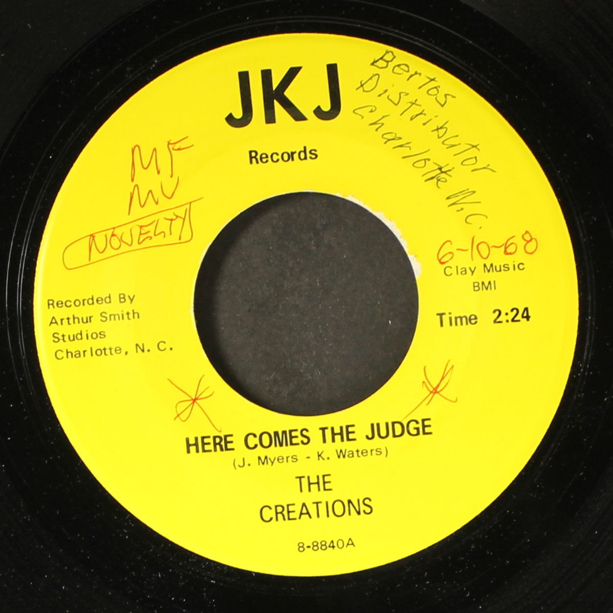 here comes the judge / a girl like you by CREATIONS