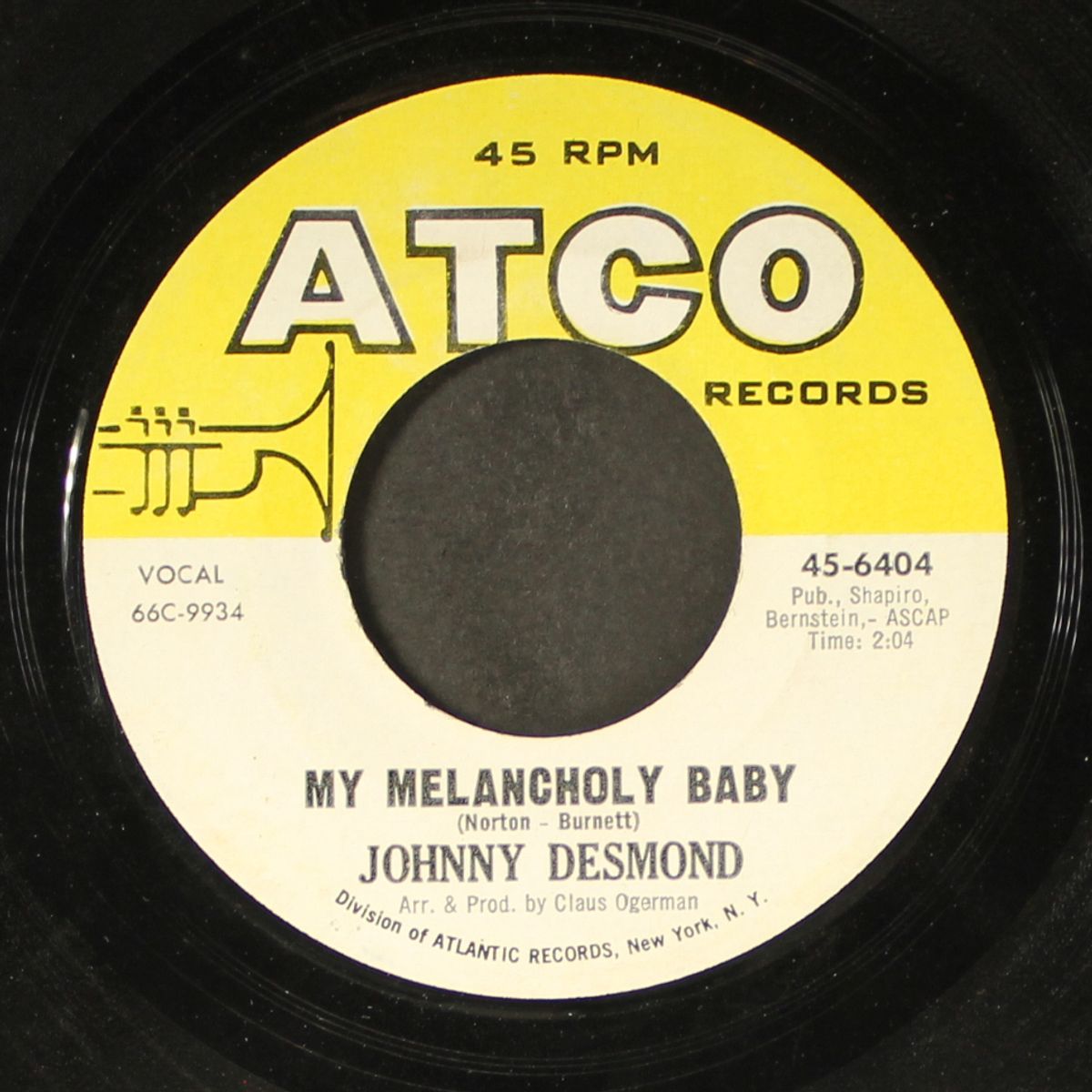 my melancholy baby by JOHNNY DESMOND
