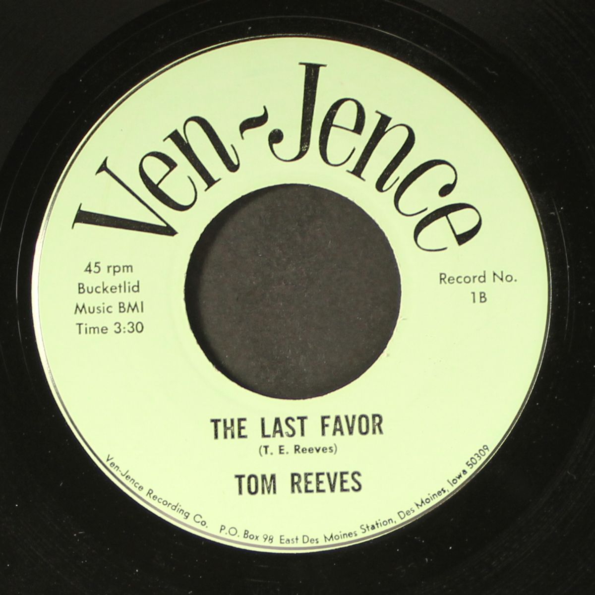 get your heart in america / the last favor by TOM REEVES