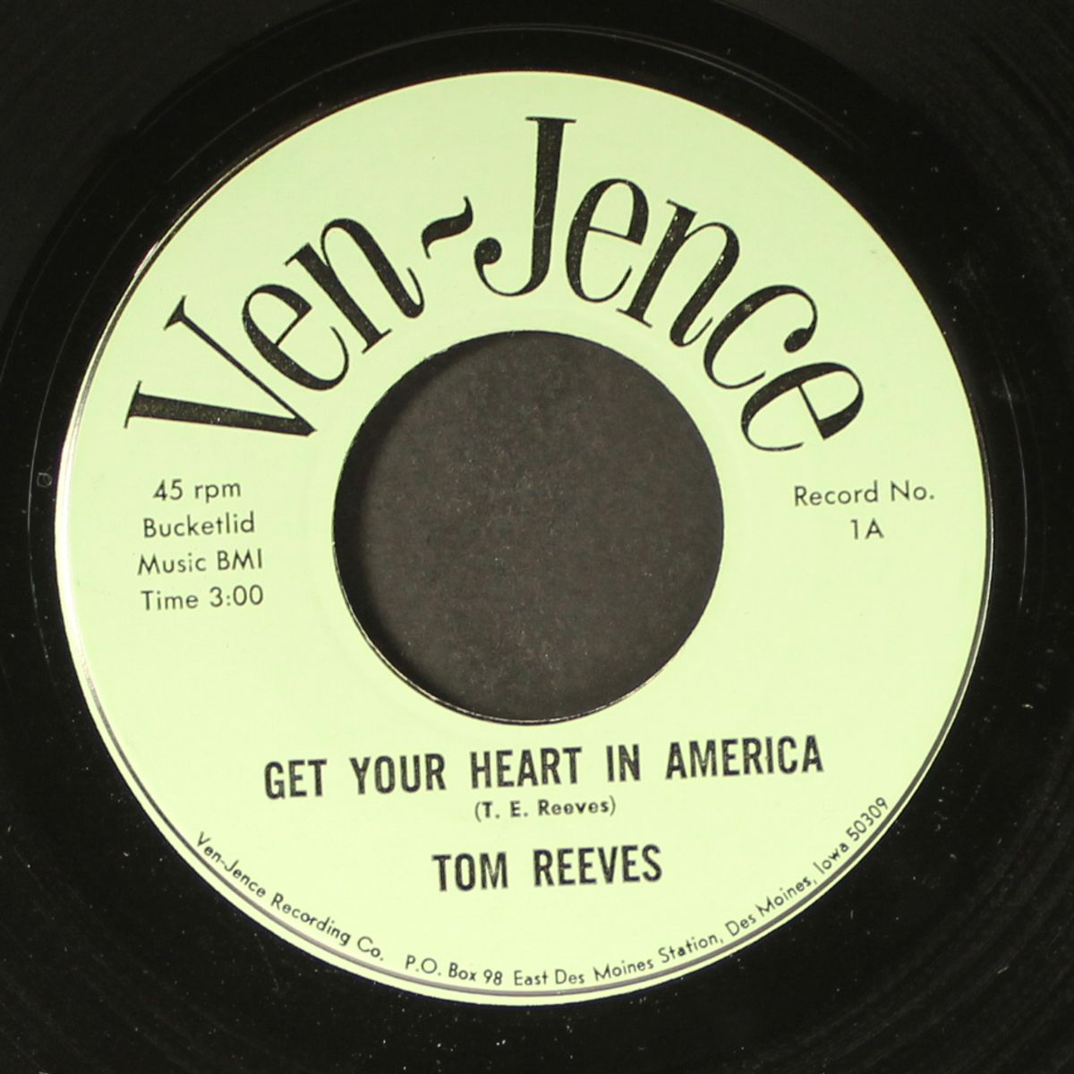 get your heart in america / the last favor by TOM REEVES