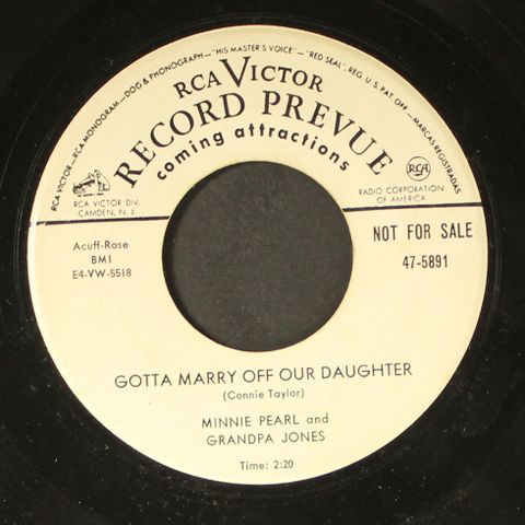 MINNIE PEARL / GRANDPA JONES