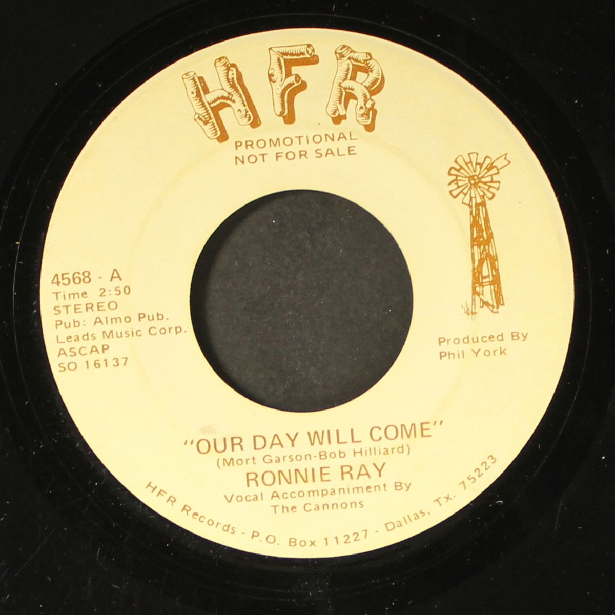 our day will come / talk about me by RONNIE RAY