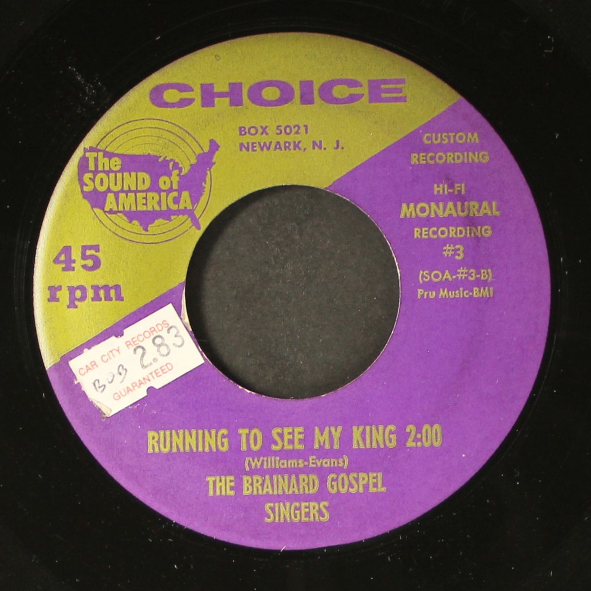 running to see the king / help me to pray by BRAINARD GOSPEL SINGERS